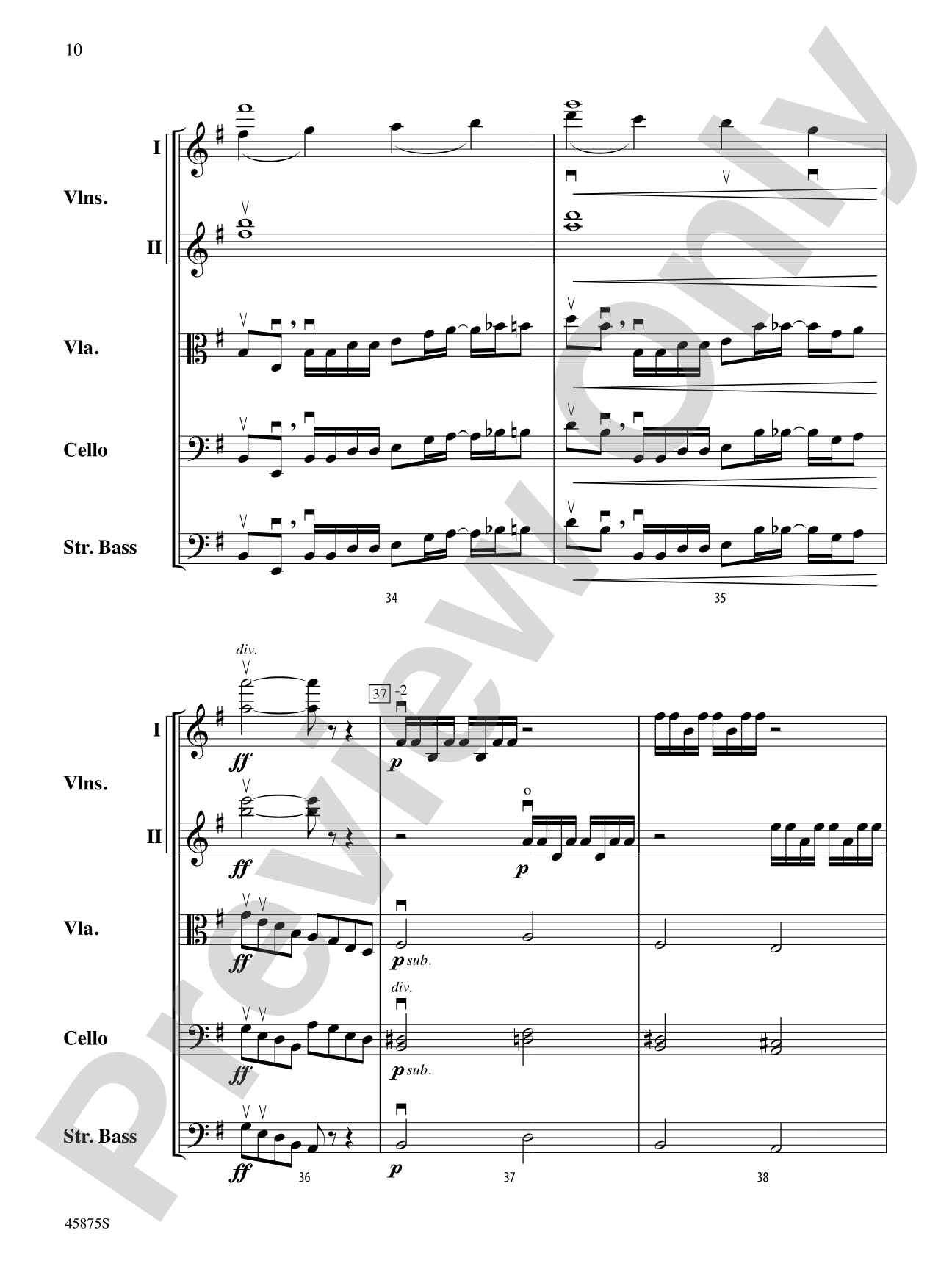 Swamp Thang: String Orchestra Conductor Score & Parts