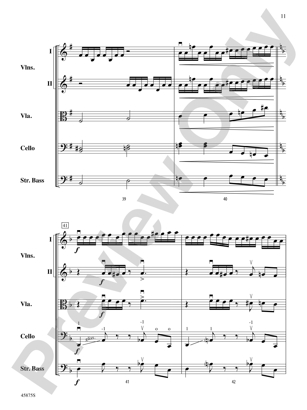 Swamp Thang: String Orchestra Conductor Score & Parts