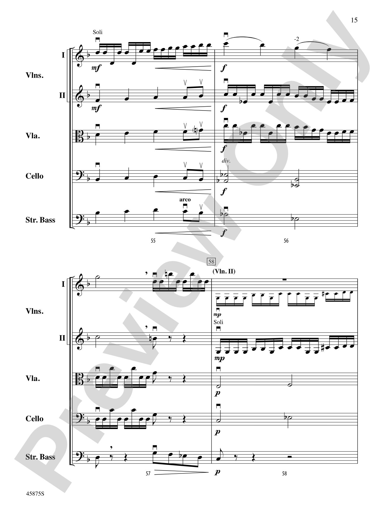 Swamp Thang: String Orchestra Conductor Score & Parts
