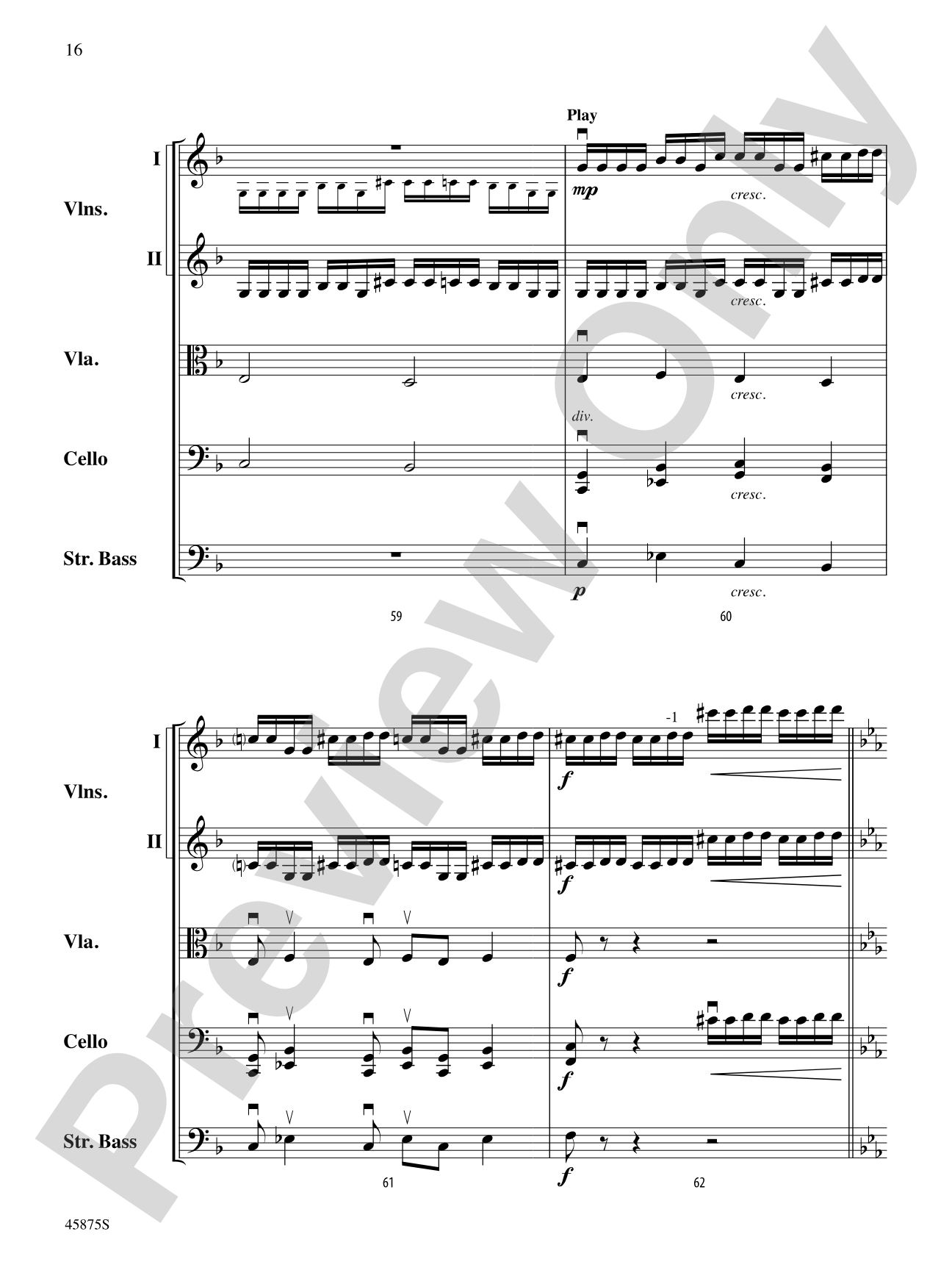 Swamp Thang: String Orchestra Conductor Score & Parts