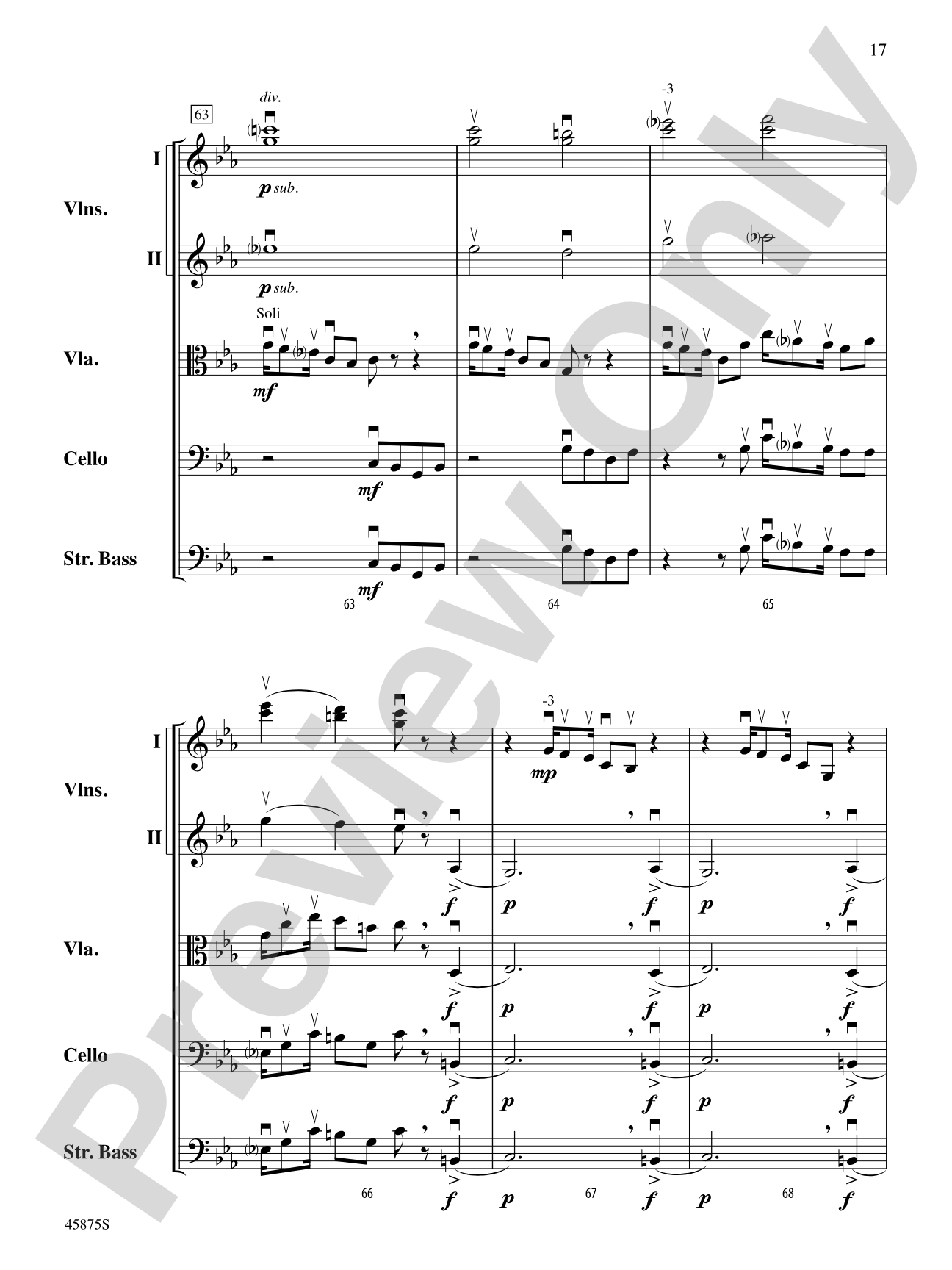 Swamp Thang: String Orchestra Conductor Score & Parts