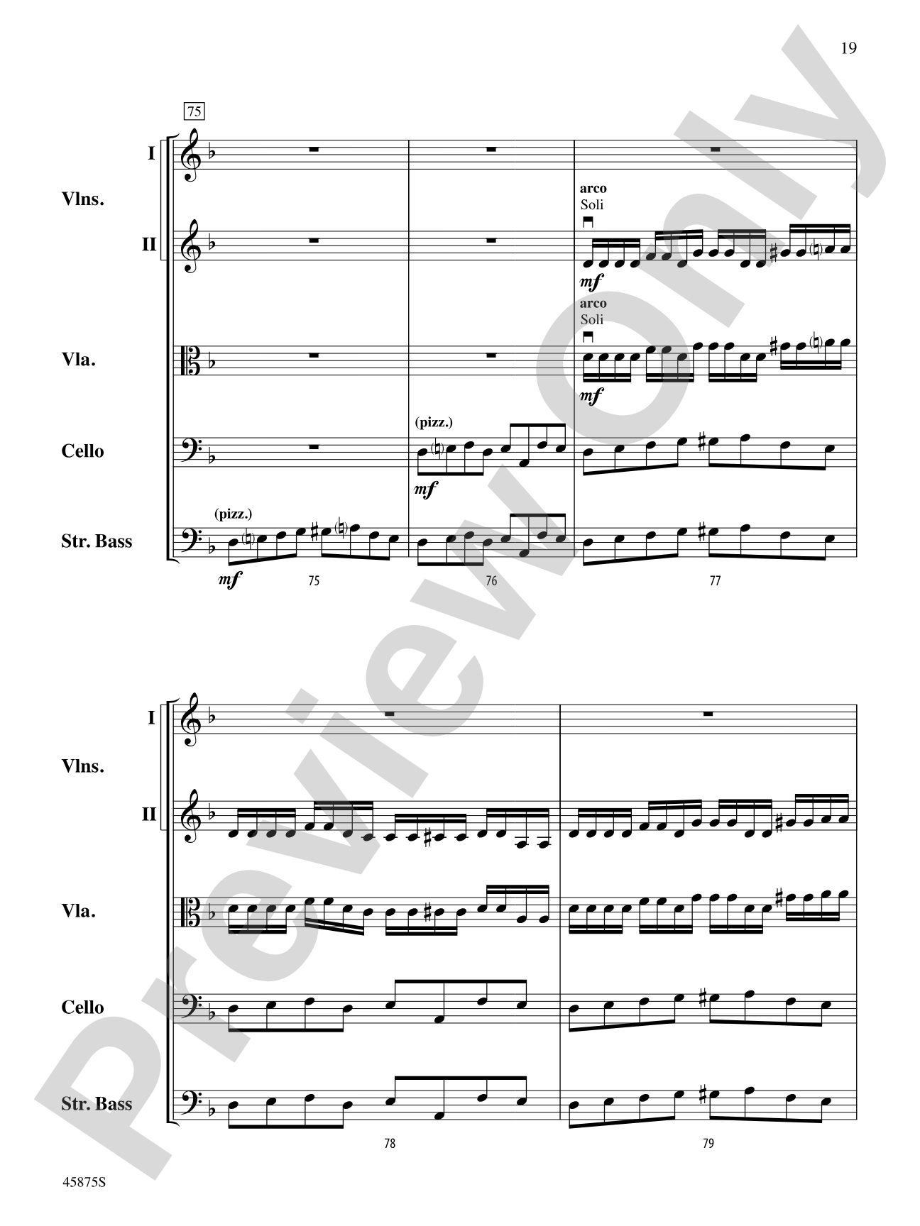 Swamp Thang: String Orchestra Conductor Score & Parts