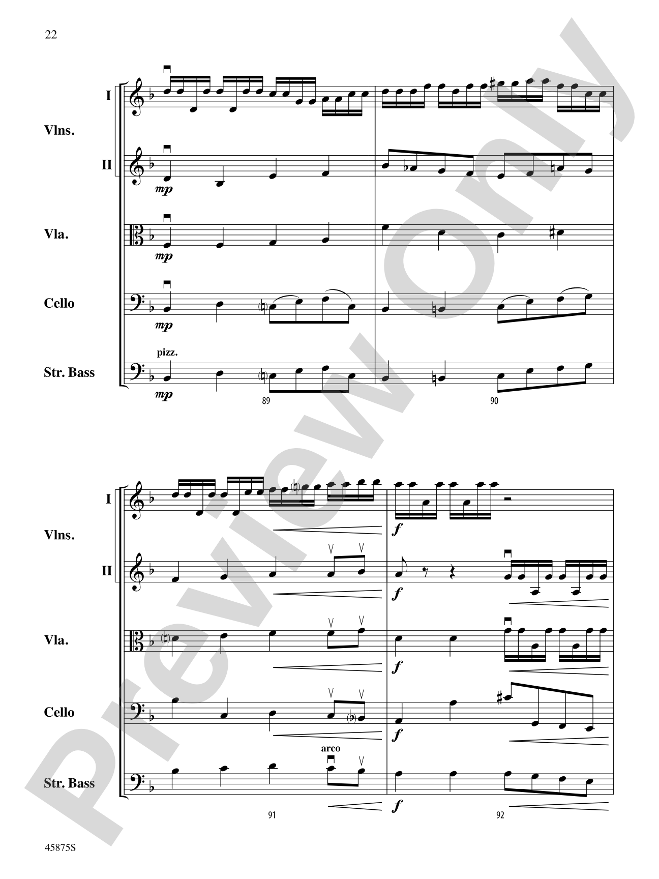 Swamp Thang: String Orchestra Conductor Score & Parts