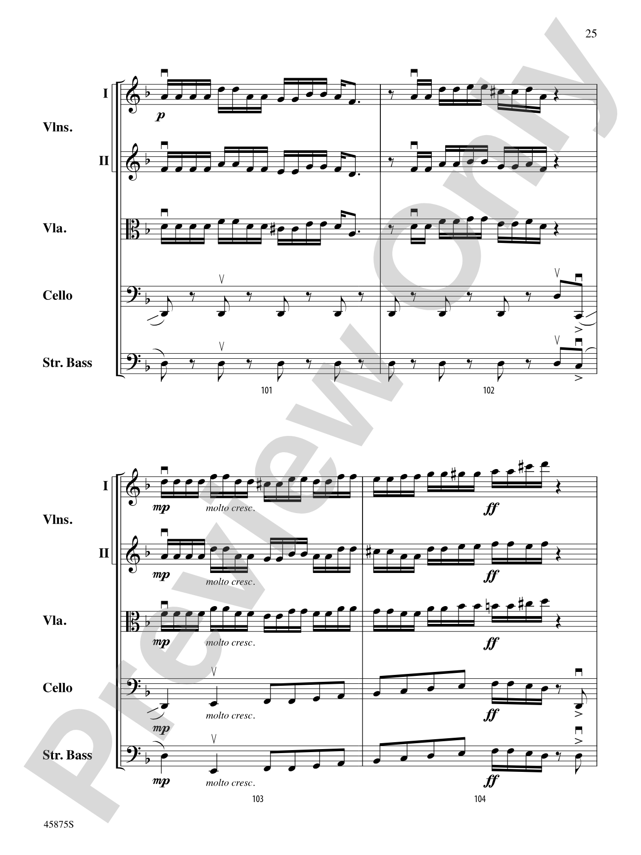 Swamp Thang: String Orchestra Conductor Score & Parts
