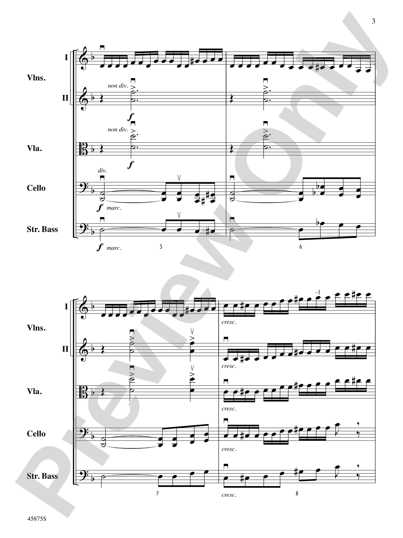 Swamp Thang: String Orchestra Conductor Score & Parts