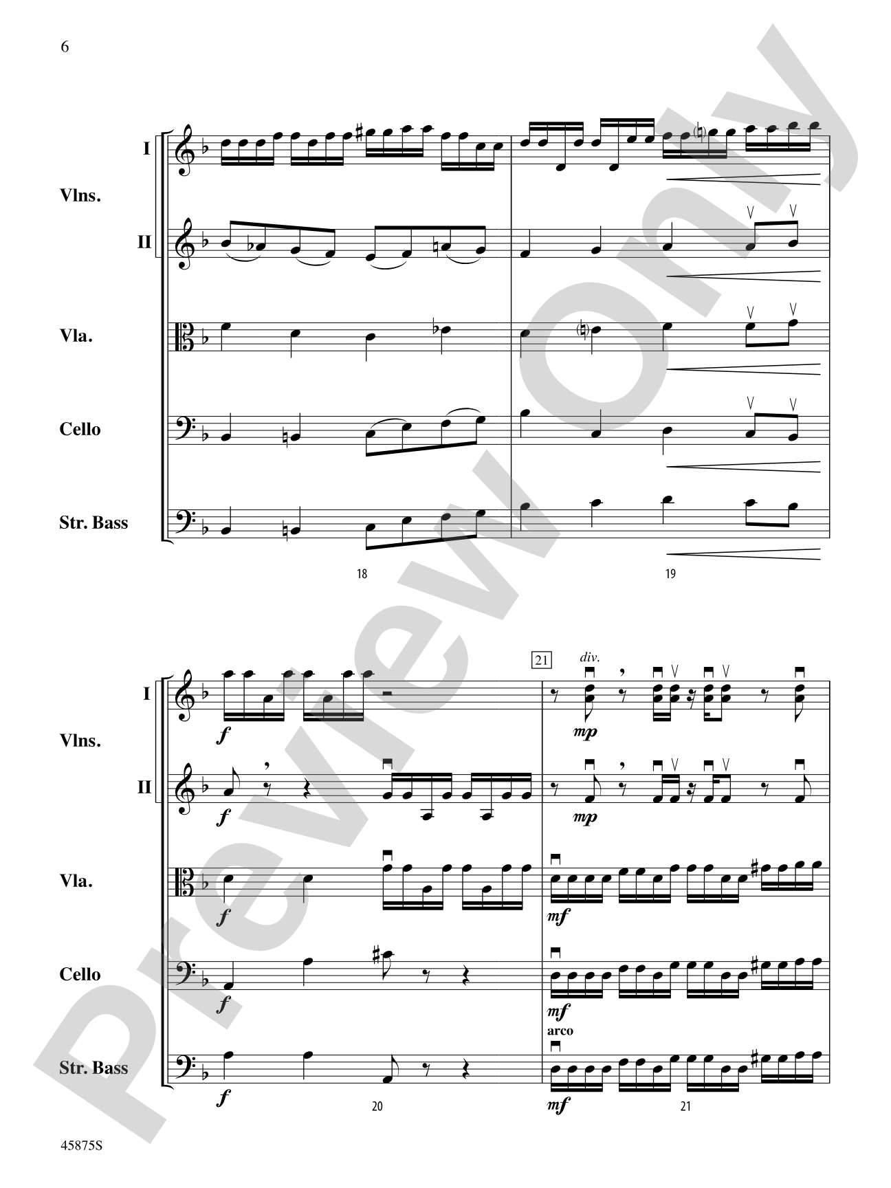 Swamp Thang: String Orchestra Conductor Score & Parts