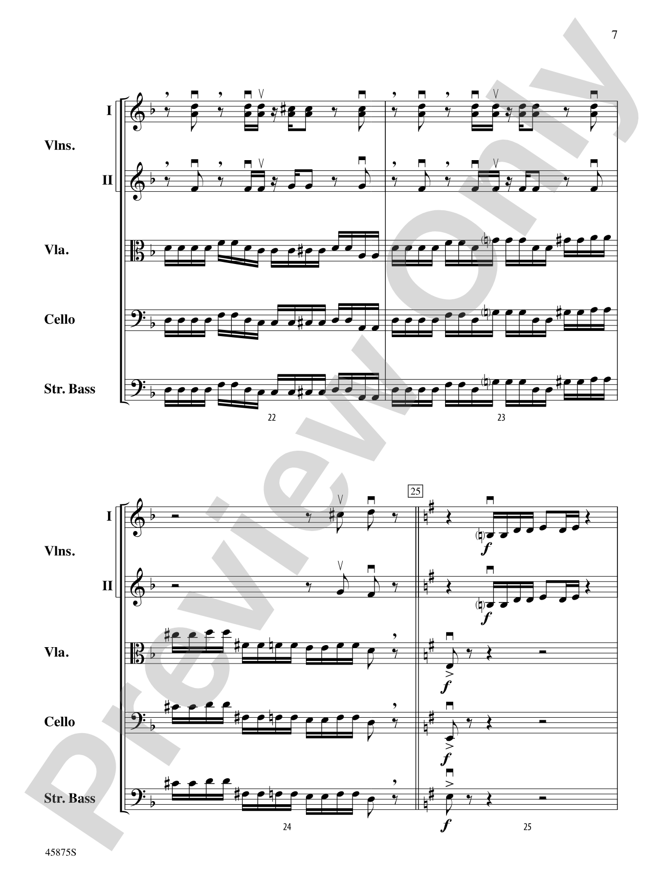 Swamp Thang: String Orchestra Conductor Score & Parts
