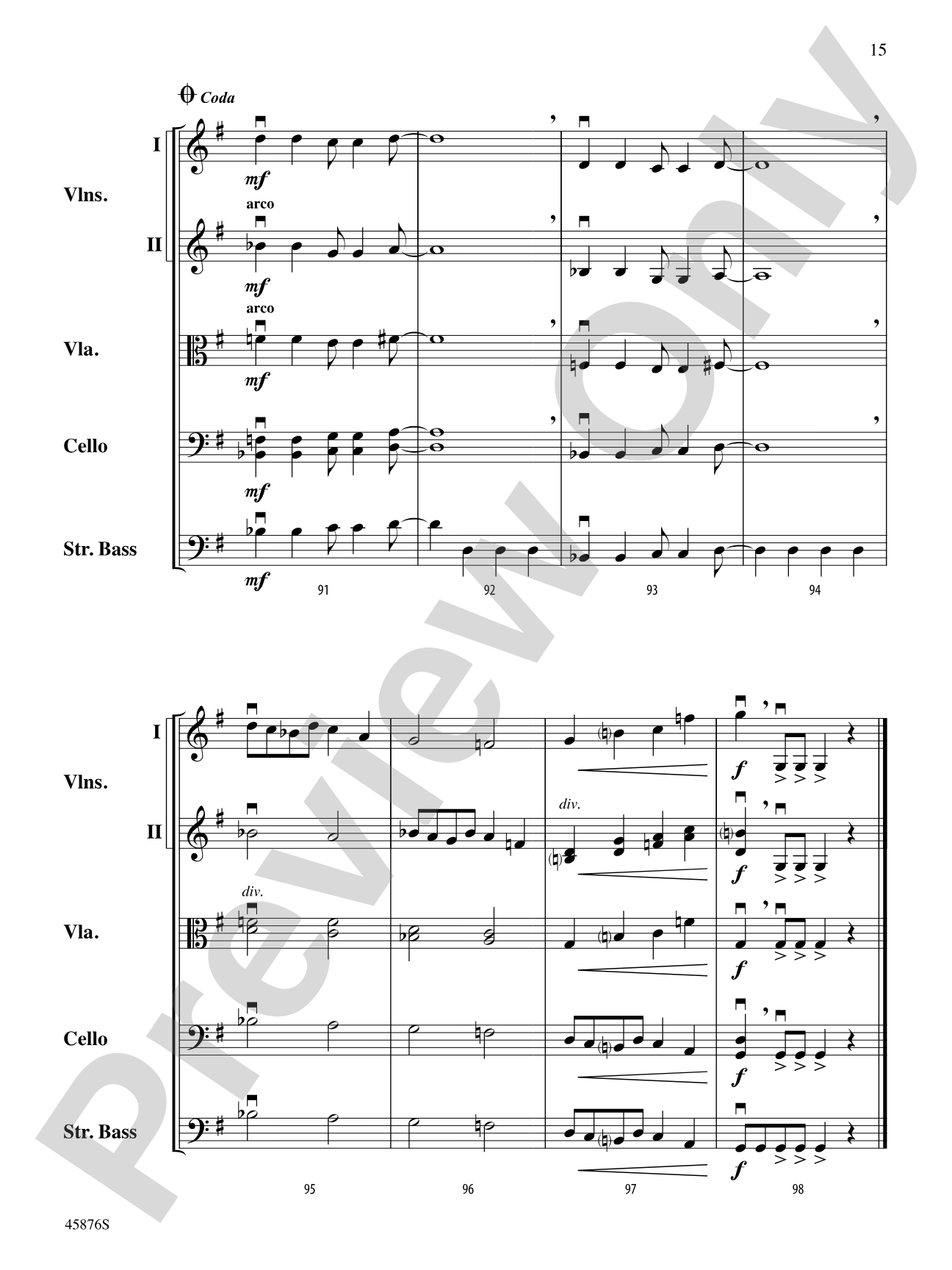 Big Sky Country: String Orchestra Conductor Score & Parts