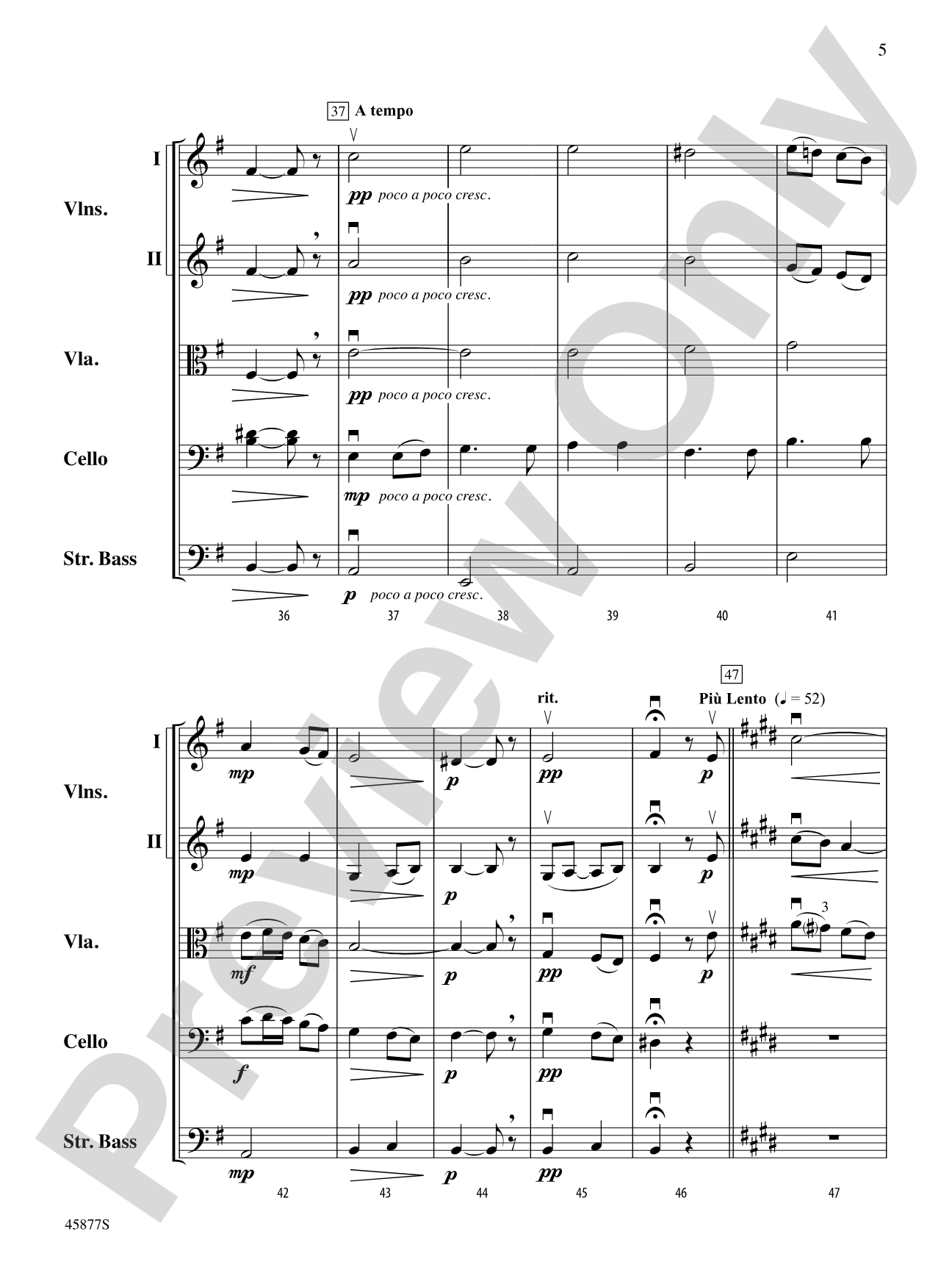 Old French Melody: String Orchestra Conductor Score & Parts