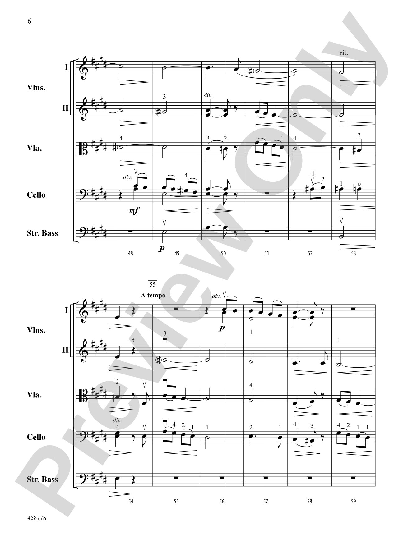 Old French Melody: String Orchestra Conductor Score & Parts