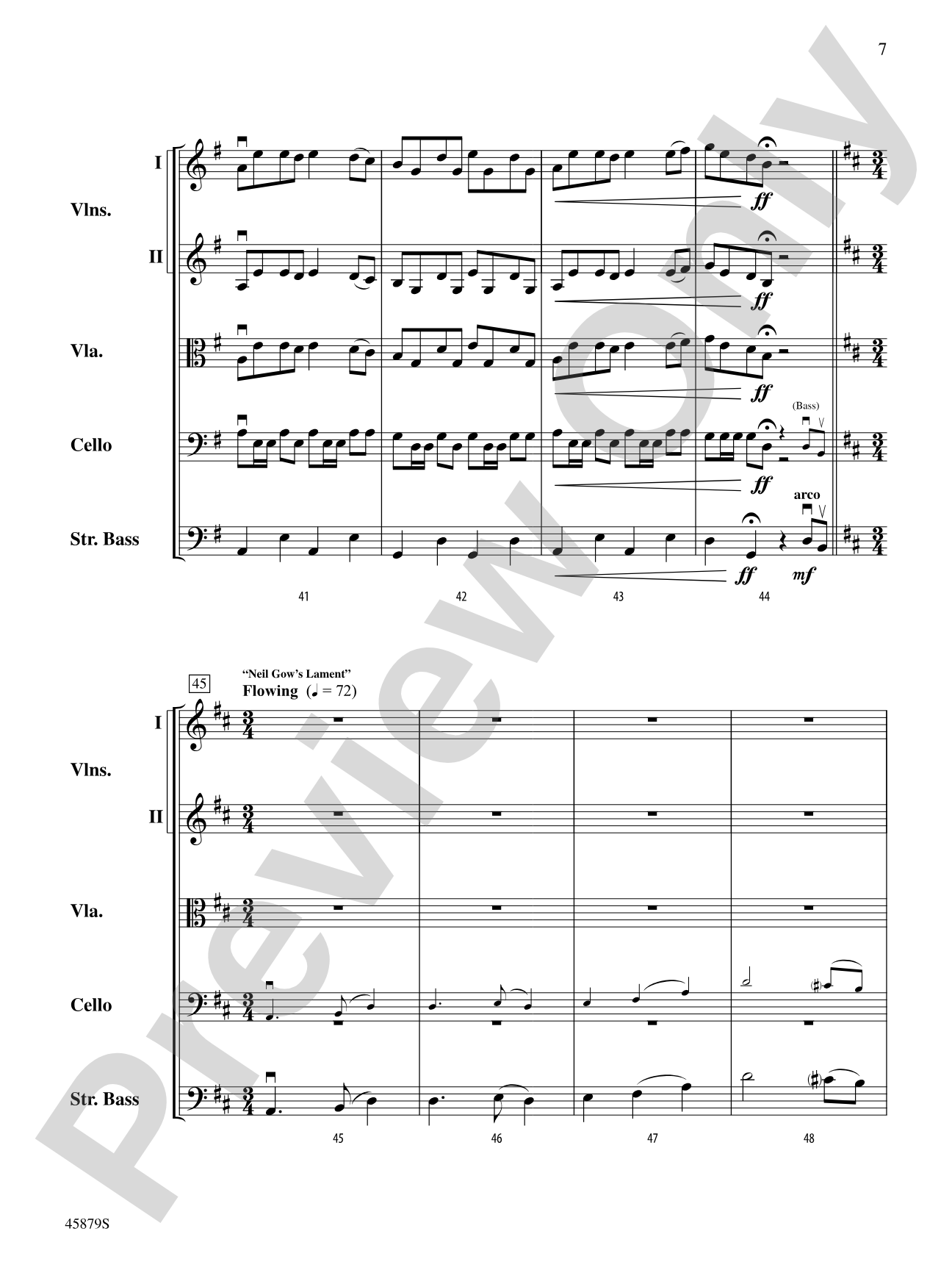 Gaelic Trilogy: String Orchestra Conductor Score & Parts