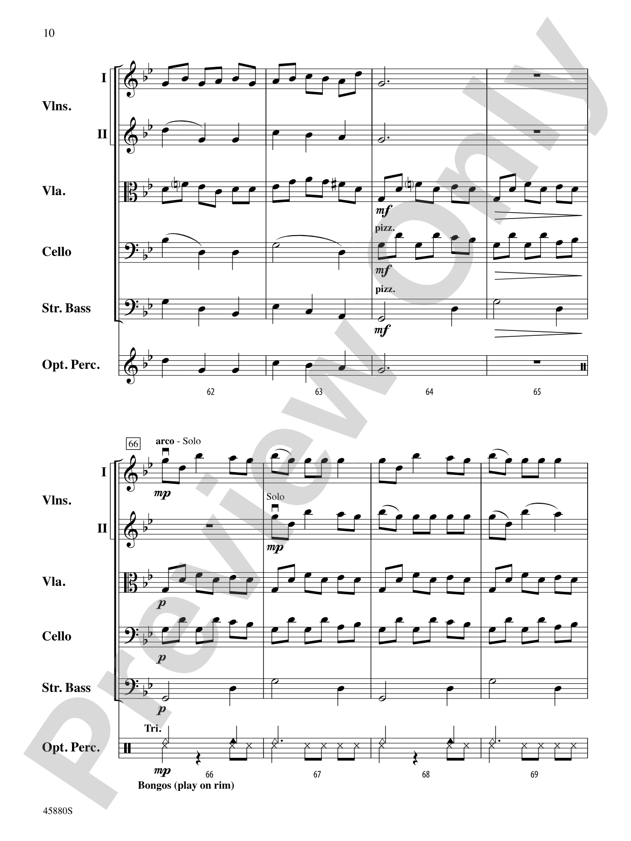My Candles: String Orchestra Conductor Score & Parts