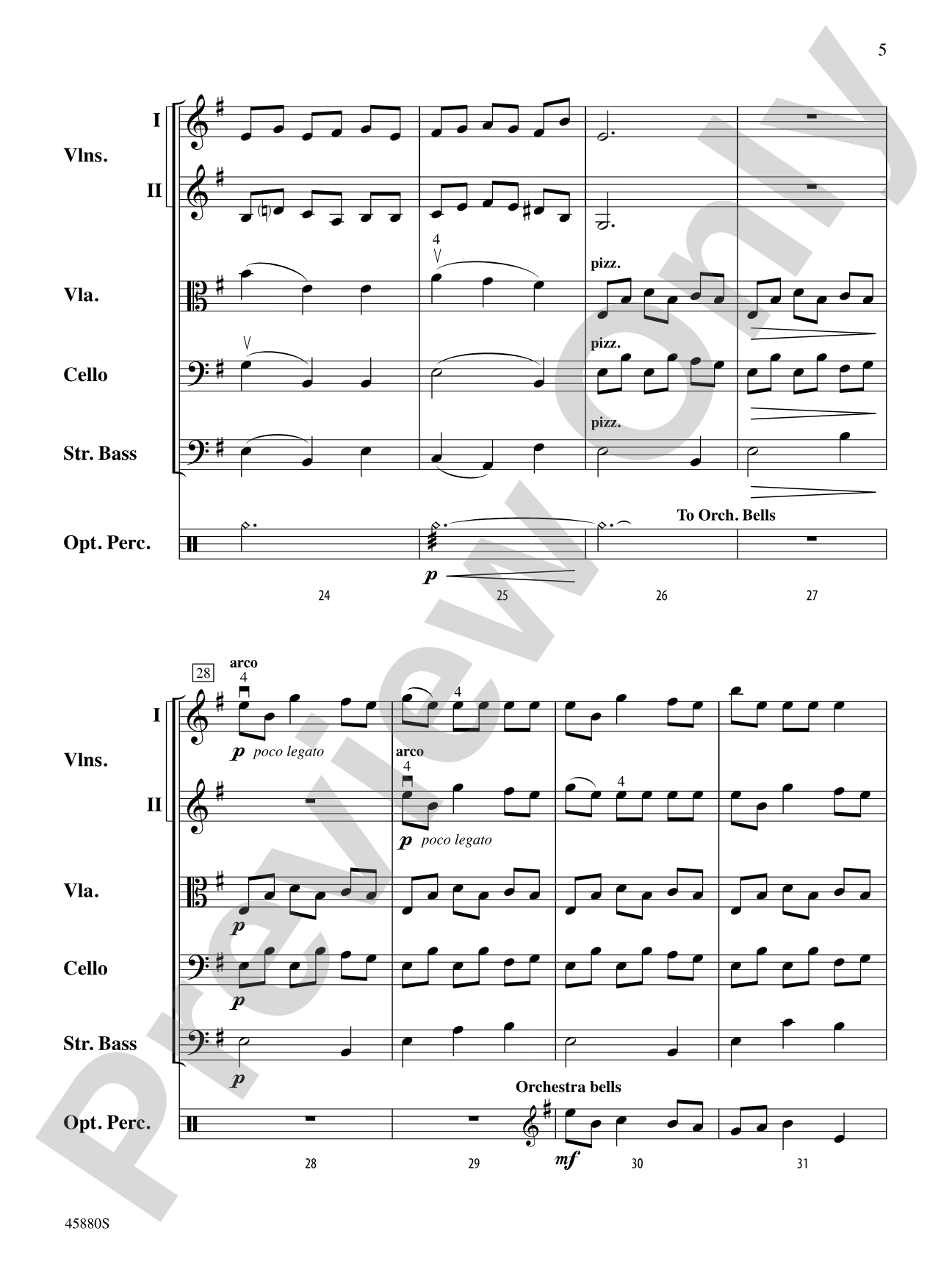My Candles: String Orchestra Conductor Score & Parts