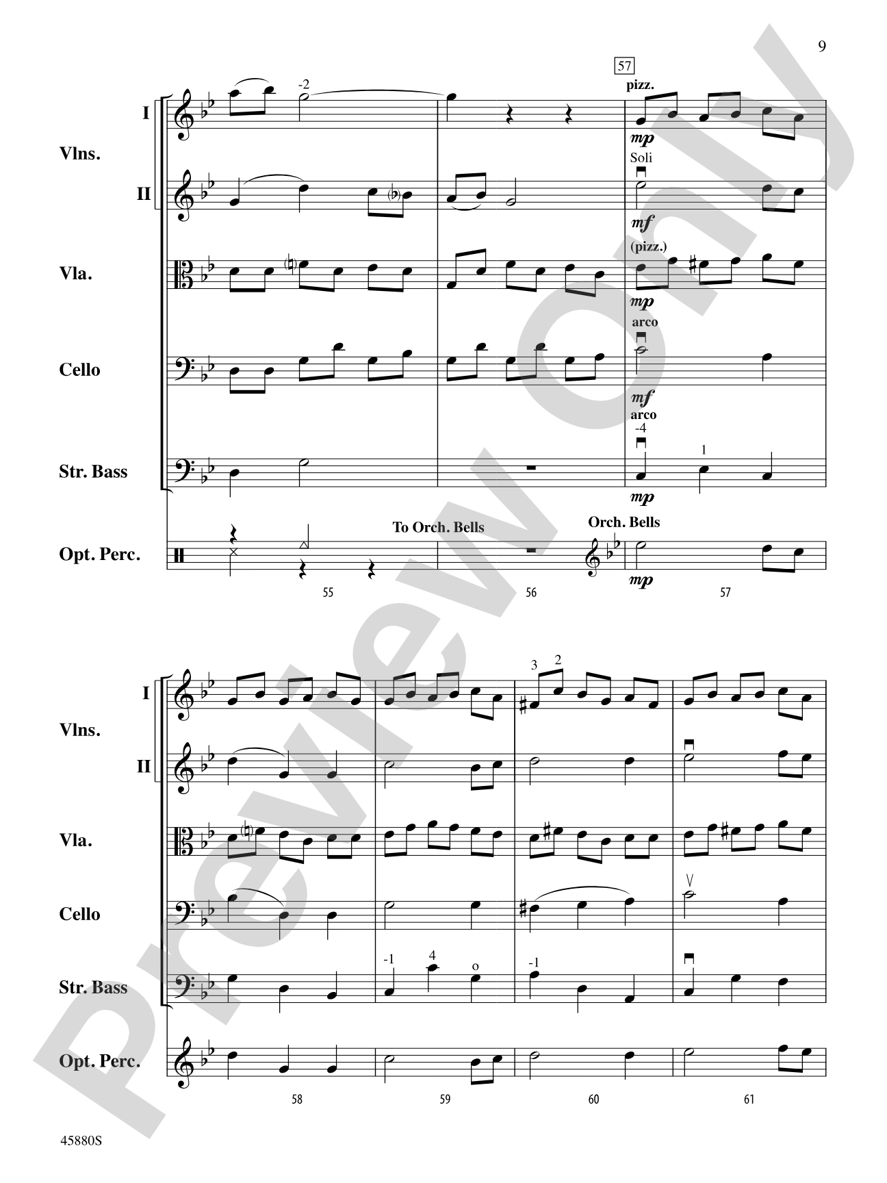 My Candles: String Orchestra Conductor Score & Parts