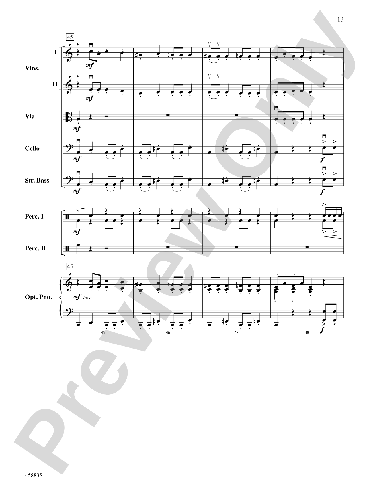 Secret Agent Sugar Plum: String Orchestra Conductor Score & Parts