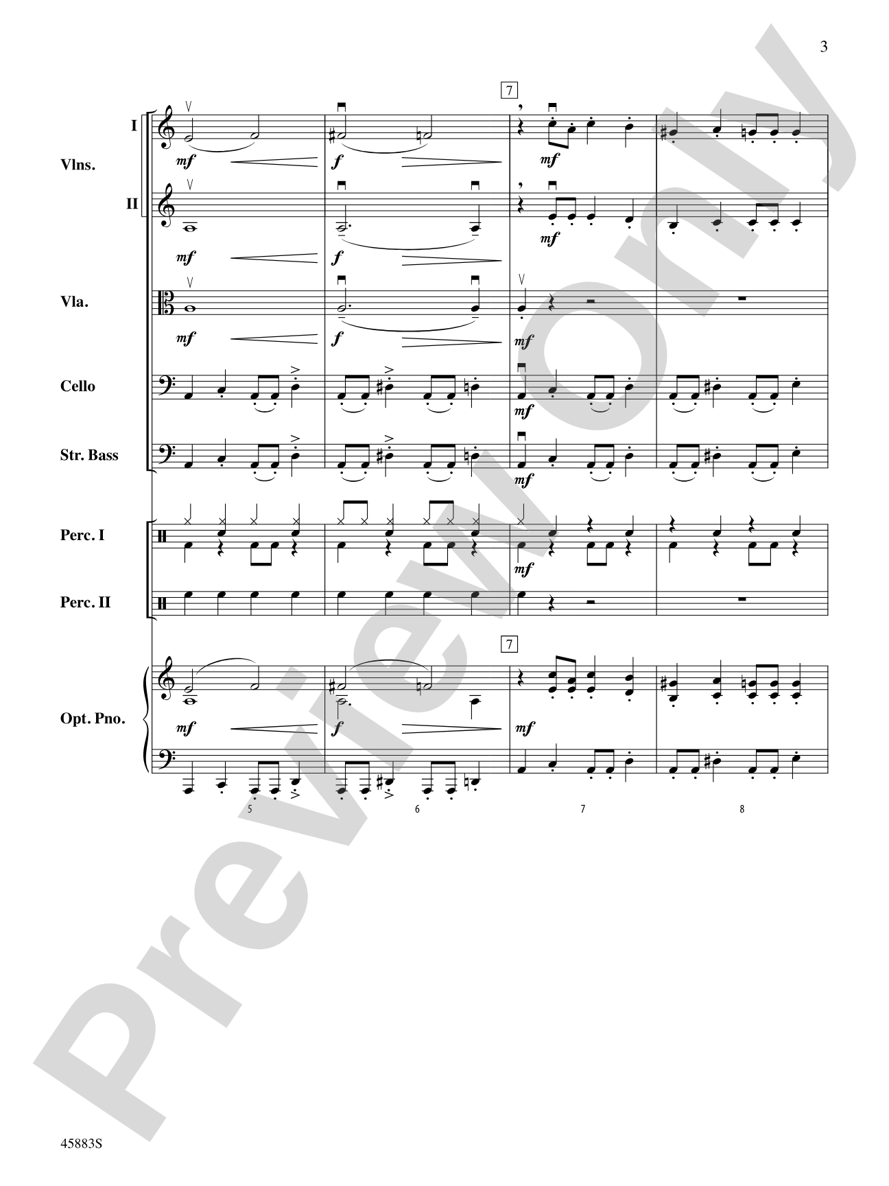 Secret Agent Sugar Plum: String Orchestra Conductor Score & Parts