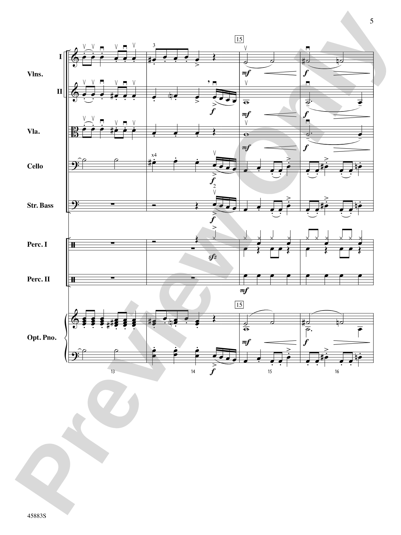 Secret Agent Sugar Plum: String Orchestra Conductor Score & Parts