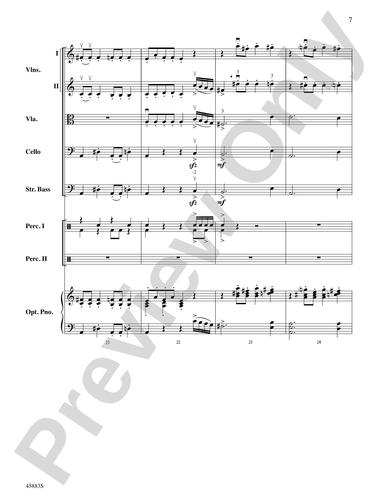 Secret Agent Sugar Plum: String Orchestra Conductor Score & Parts