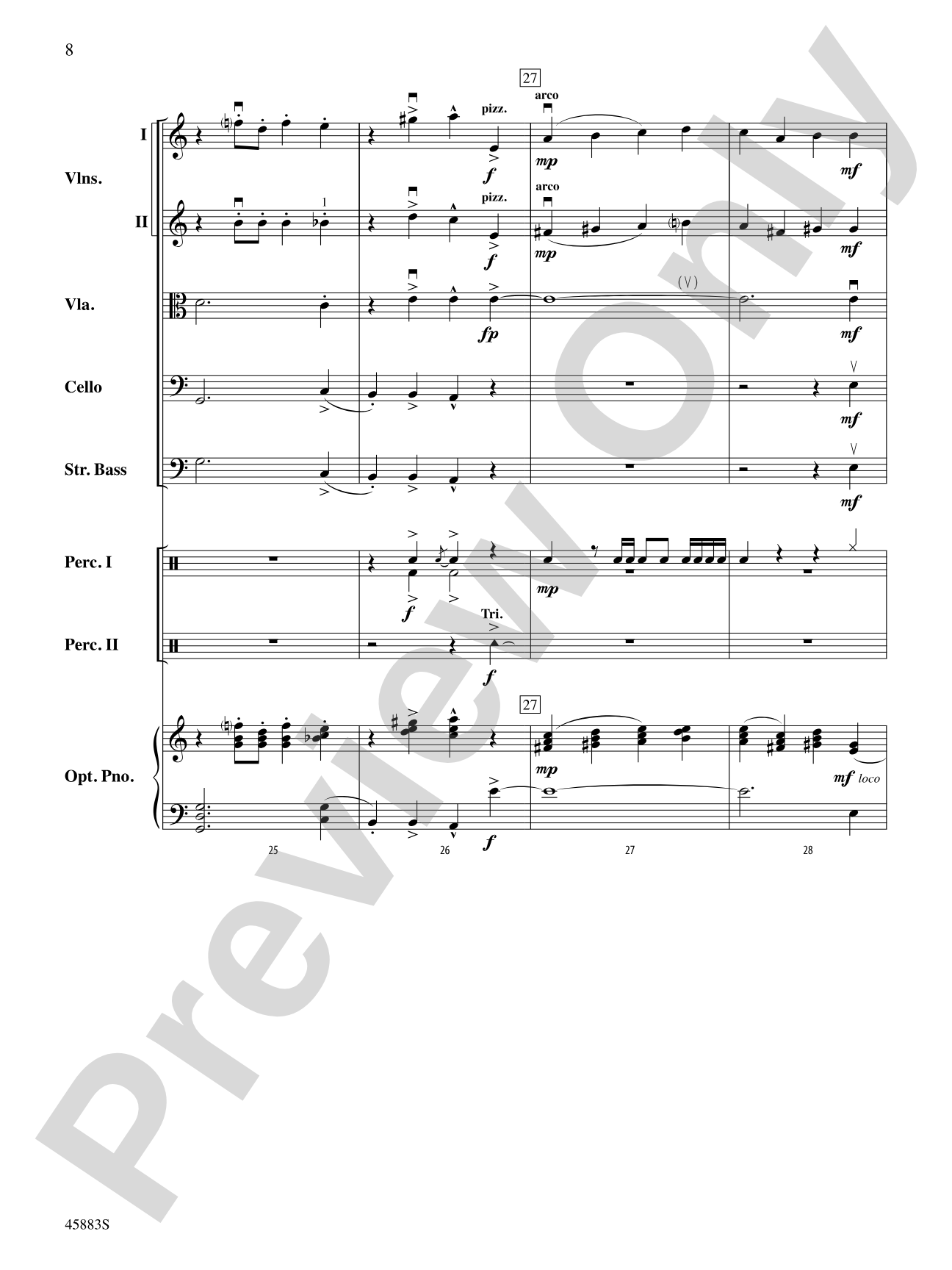 Secret Agent Sugar Plum: String Orchestra Conductor Score & Parts
