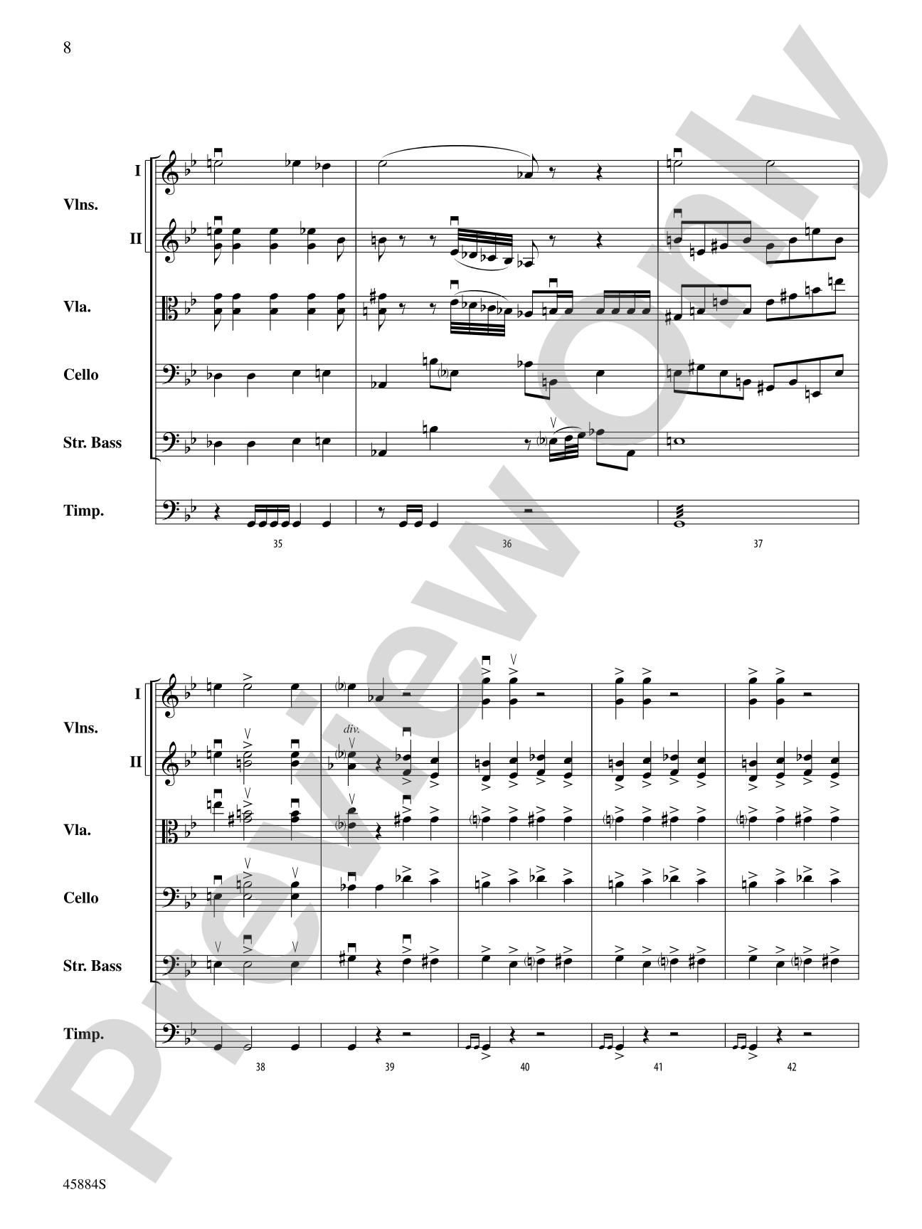Day of Wrath: String Orchestra Conductor Score & Parts
