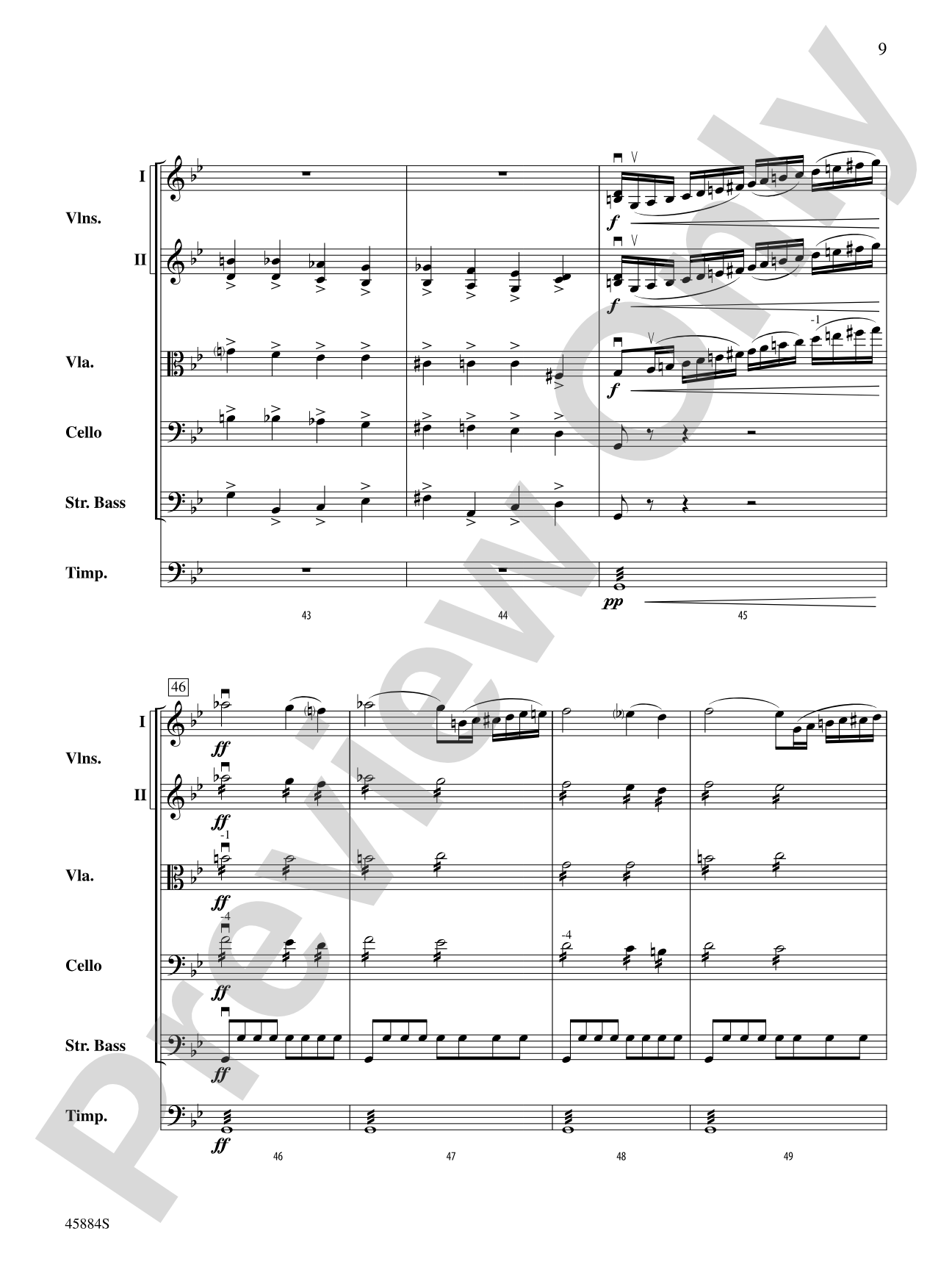Day of Wrath: String Orchestra Conductor Score & Parts