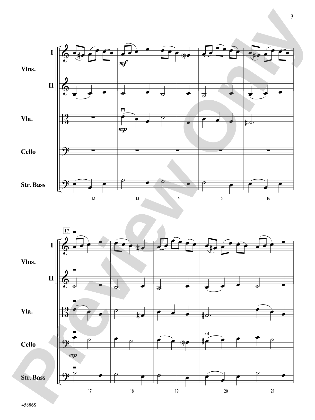 Passacaglia: String Orchestra Conductor Score & Parts