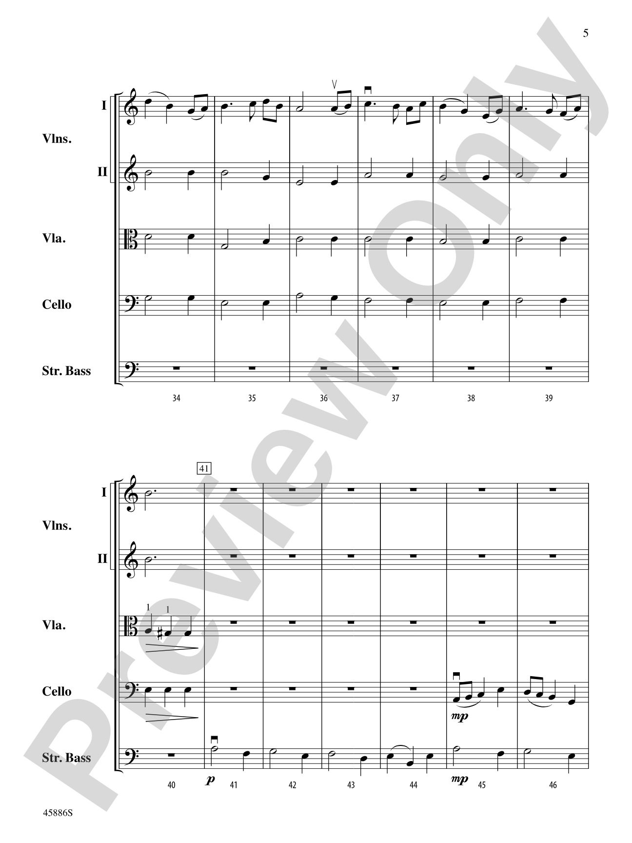 Passacaglia: String Orchestra Conductor Score & Parts