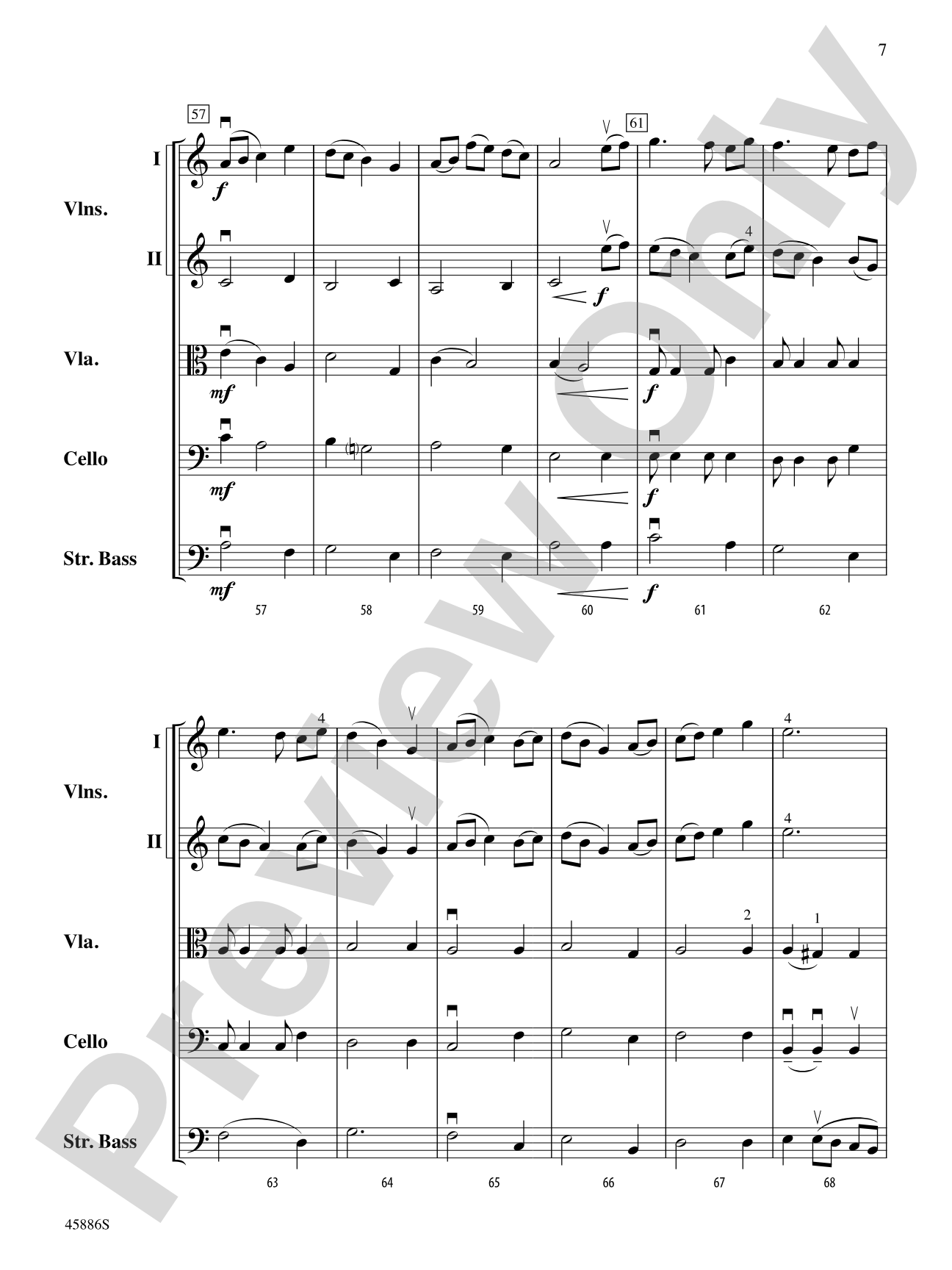 Passacaglia: String Orchestra Conductor Score & Parts