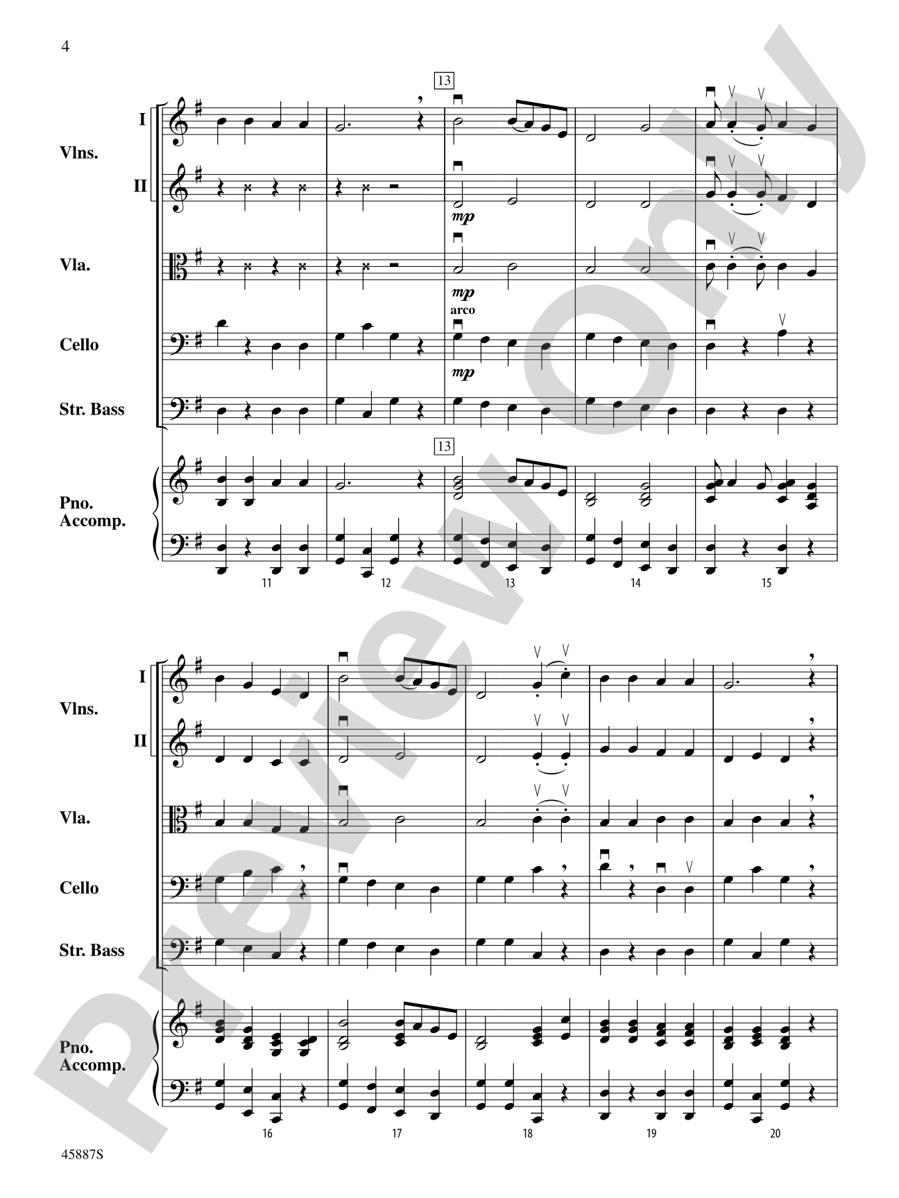 Go Tell It on the Mountain: String Orchestra Conductor Score & Parts