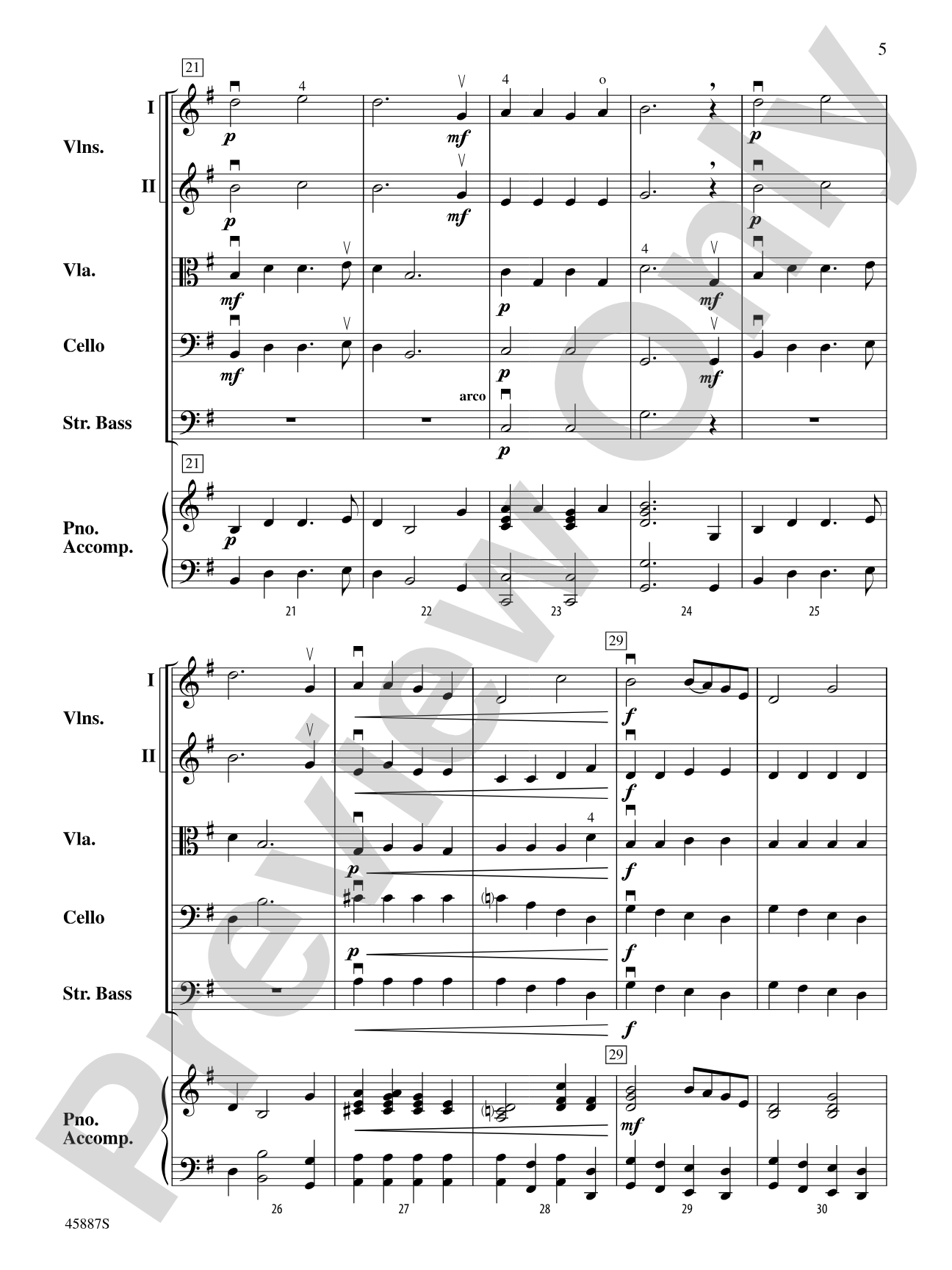 Go Tell It on the Mountain: String Orchestra Conductor Score & Parts