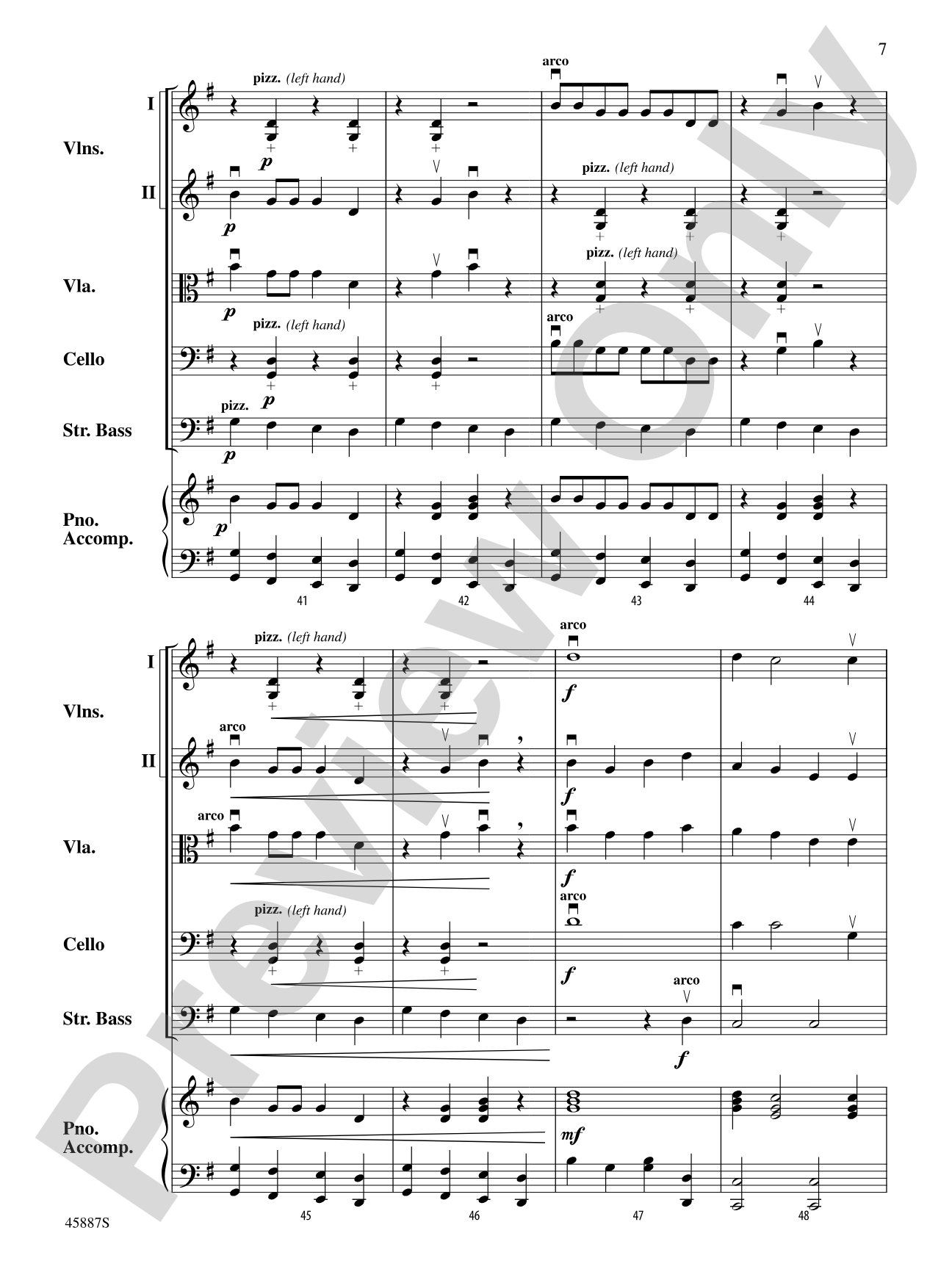 Go Tell It on the Mountain: String Orchestra Conductor Score & Parts