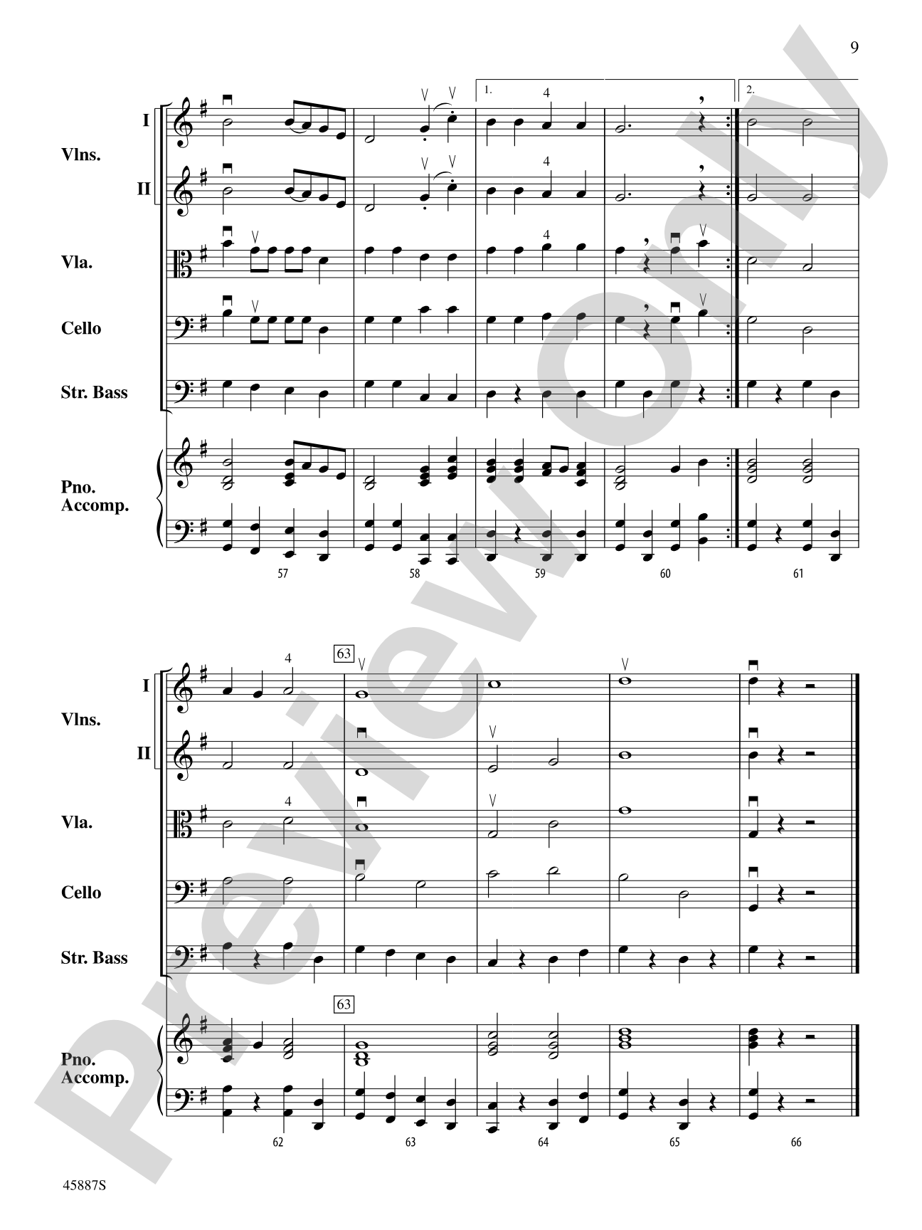 Go Tell It on the Mountain: String Orchestra Conductor Score & Parts