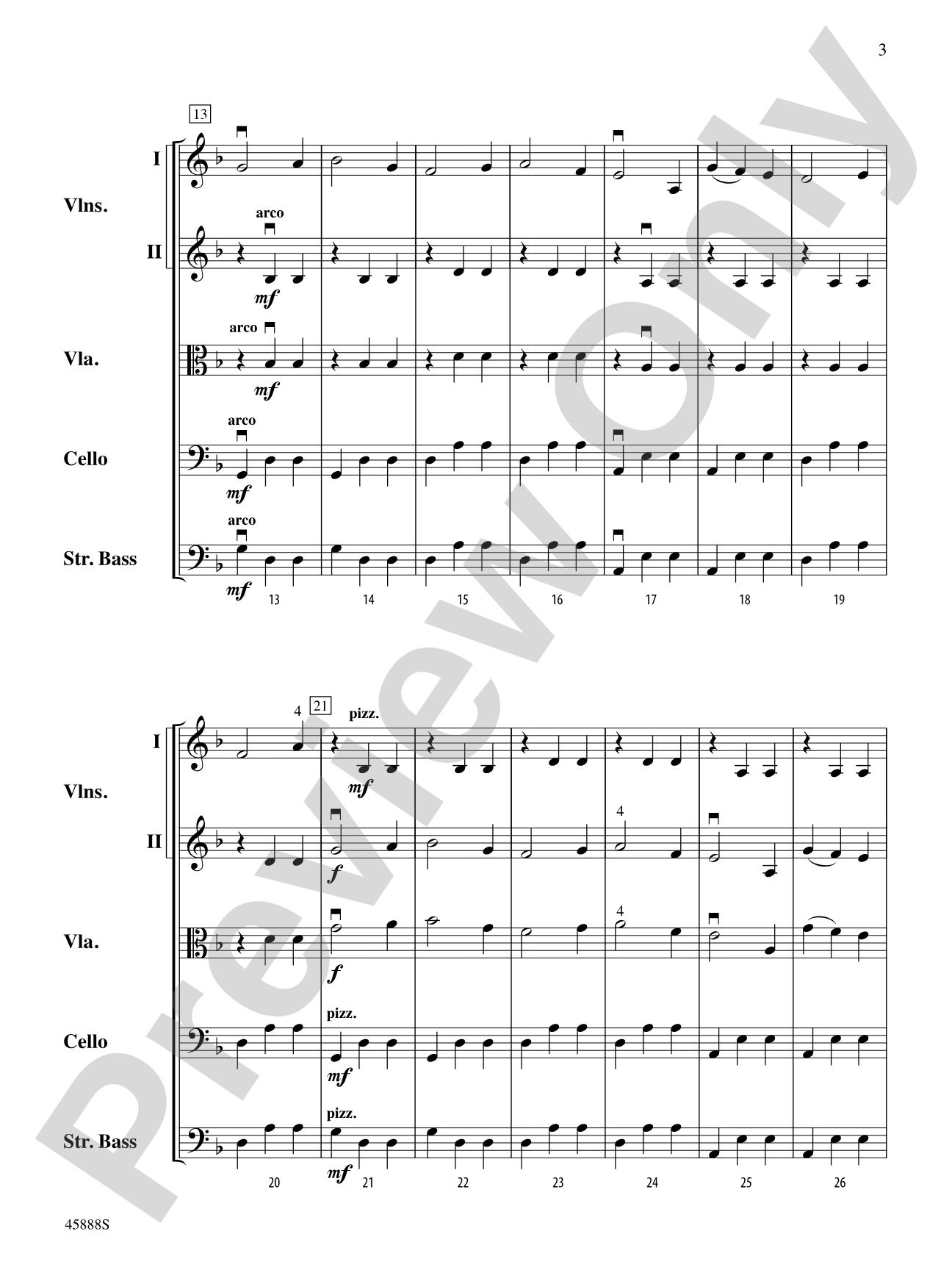 A Gypsy's Life: String Orchestra Conductor Score & Parts