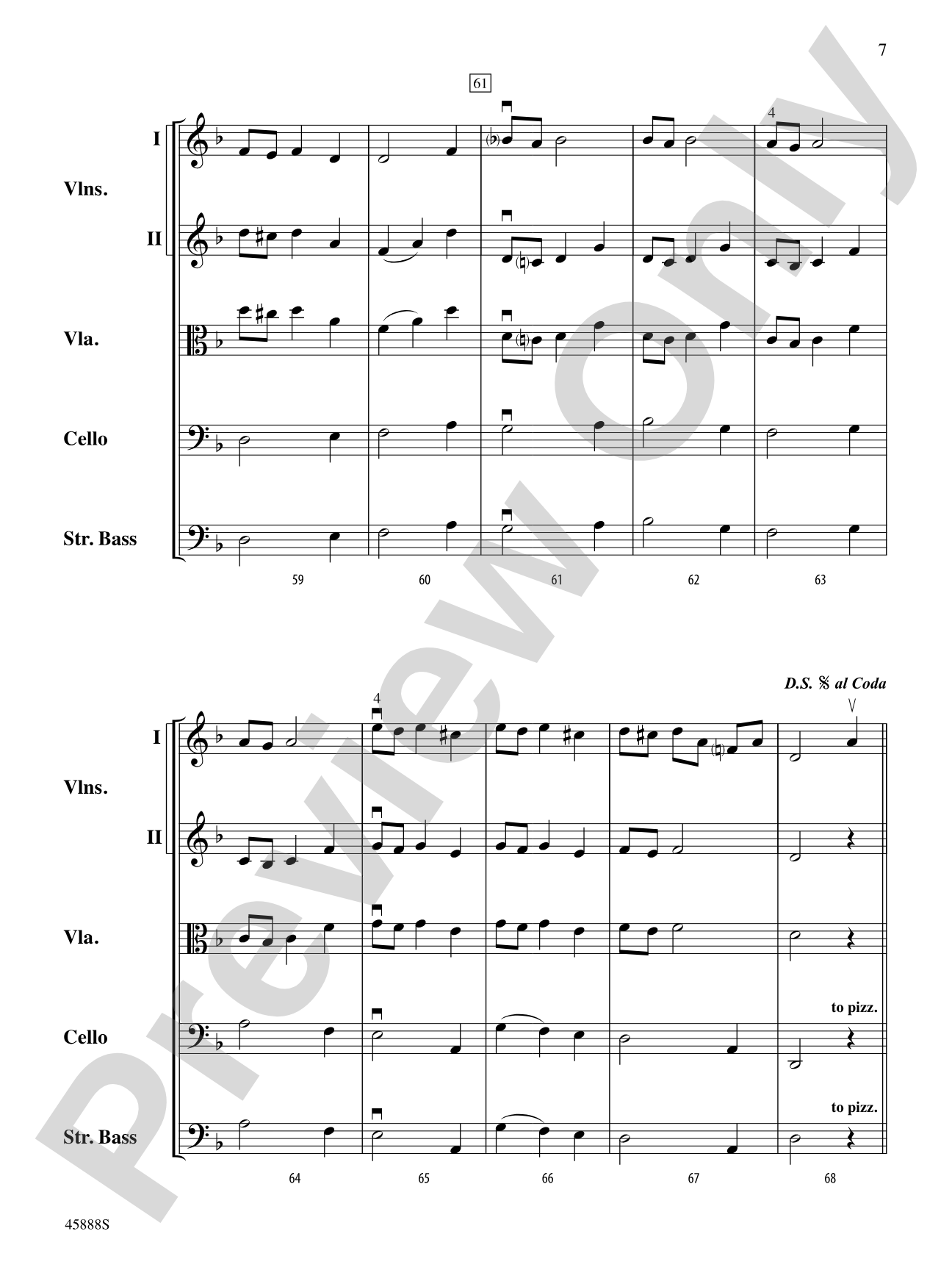 A Gypsy's Life: String Orchestra Conductor Score & Parts