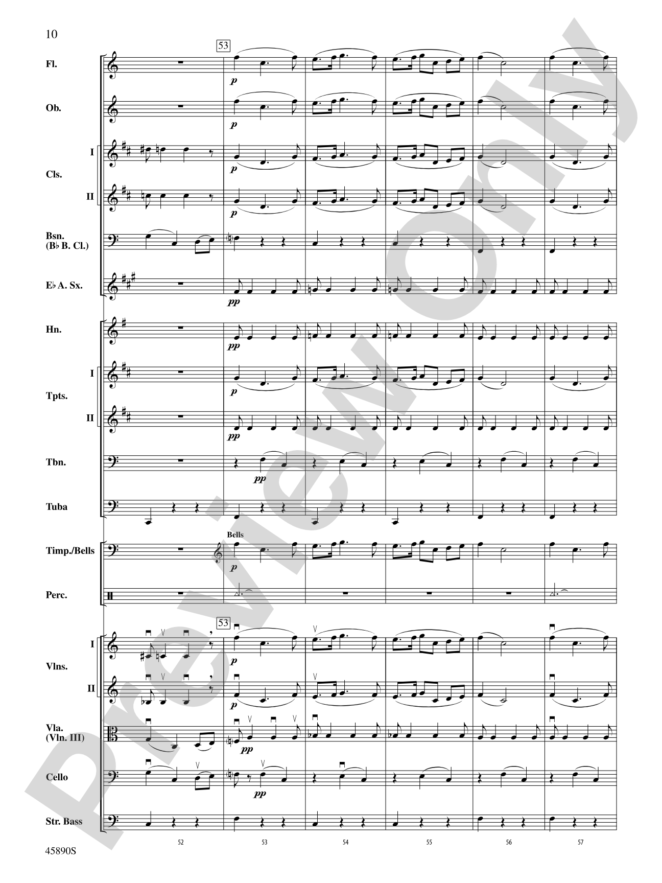 Symphony No. 8, Mvt. 1: Score