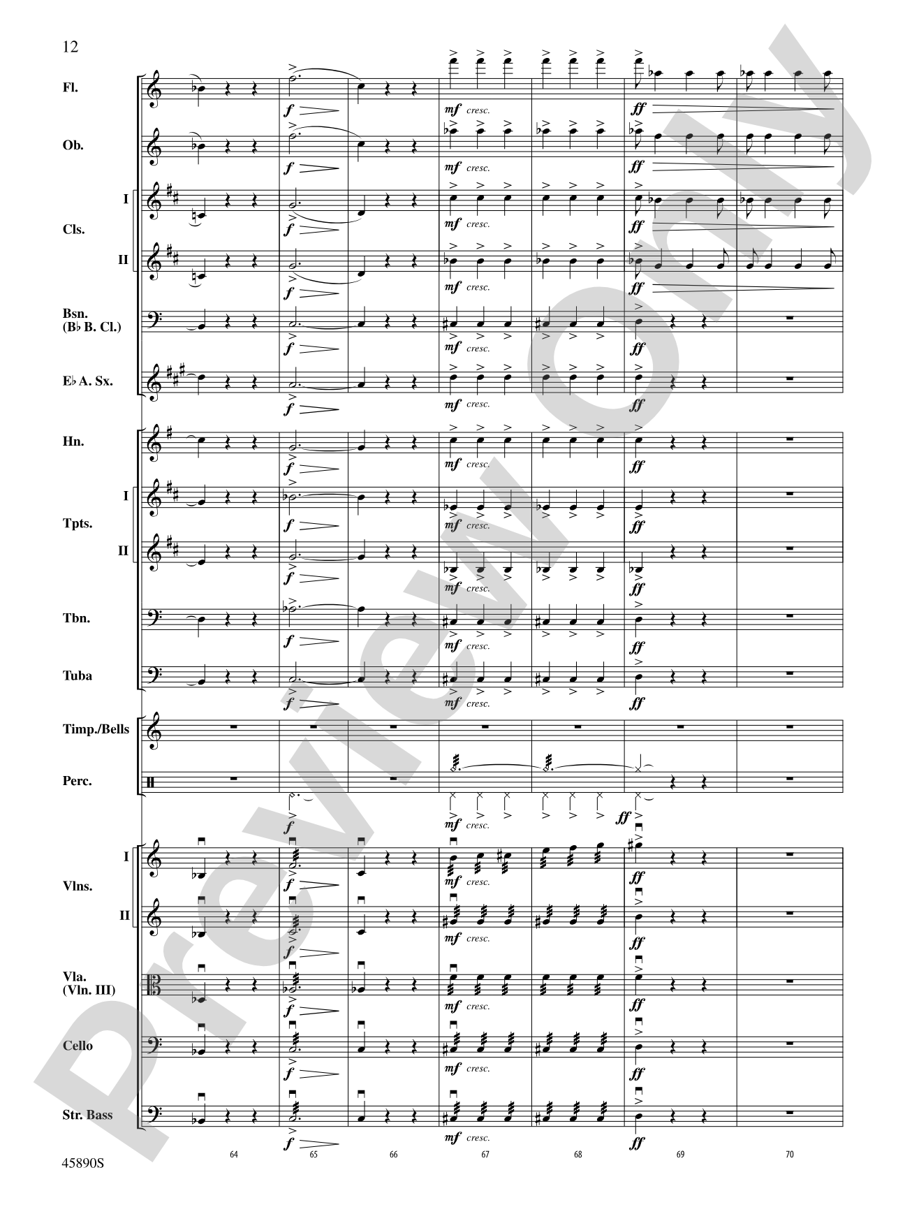 Symphony No. 8, Mvt. 1: Score