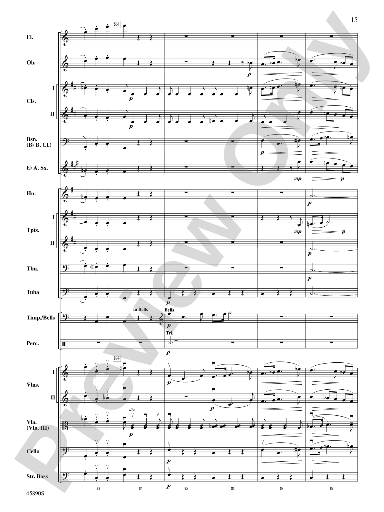 Symphony No. 8, Mvt. 1: Score