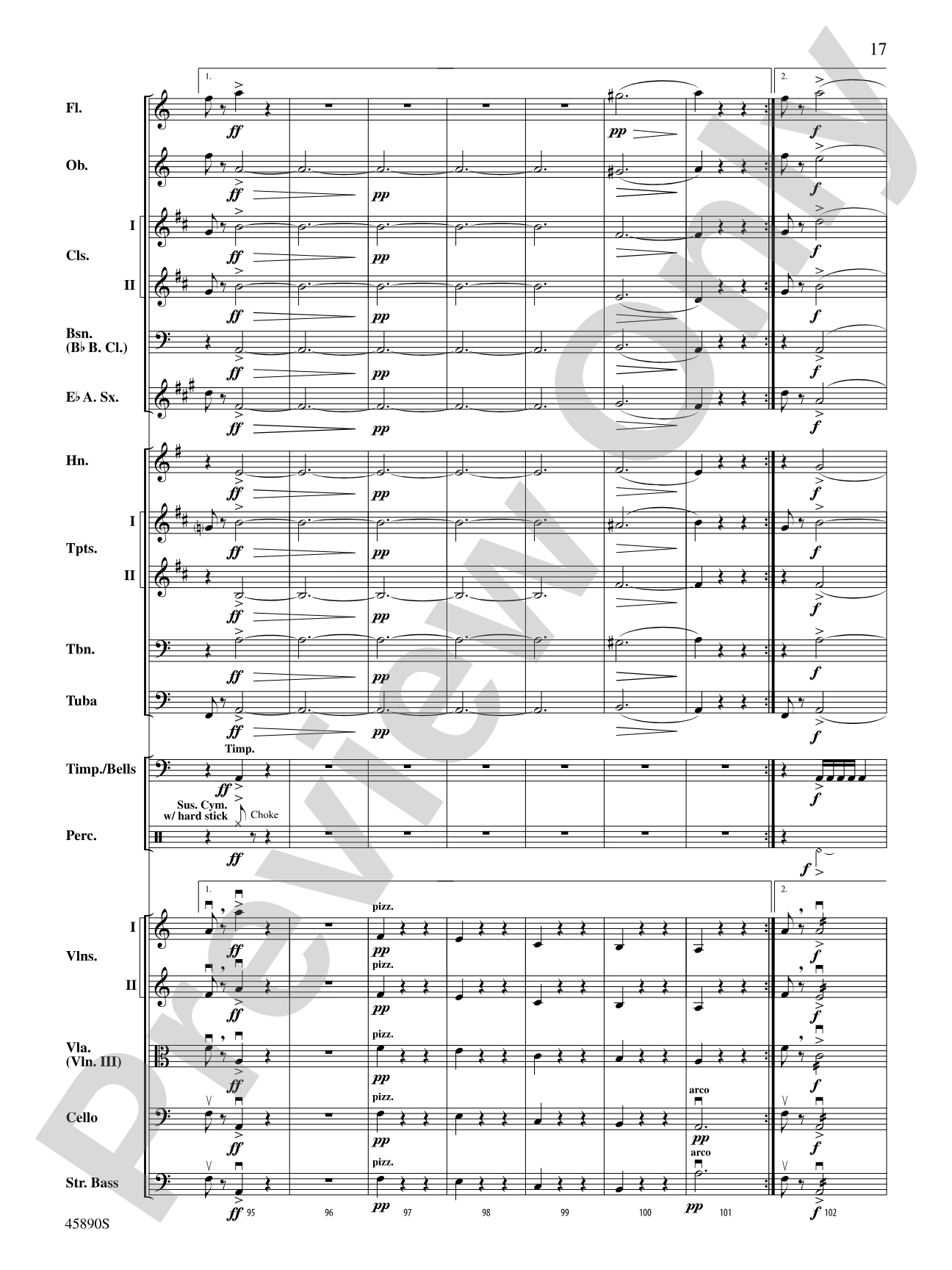 Symphony No. 8, Mvt. 1: Score