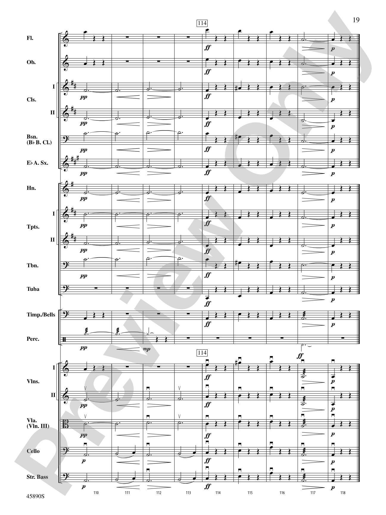 Symphony No. 8, Mvt. 1: Score