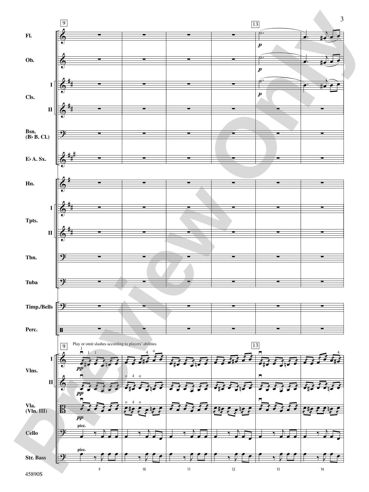 Symphony No. 8, Mvt. 1: Score