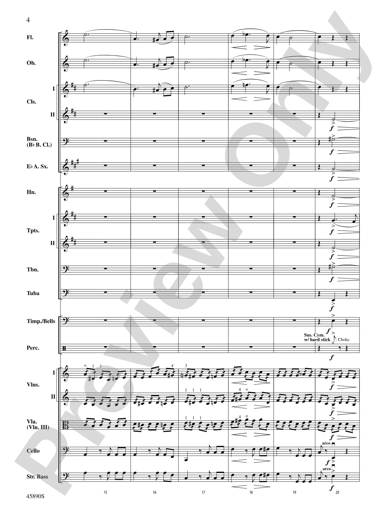 Symphony No. 8, Mvt. 1: Score