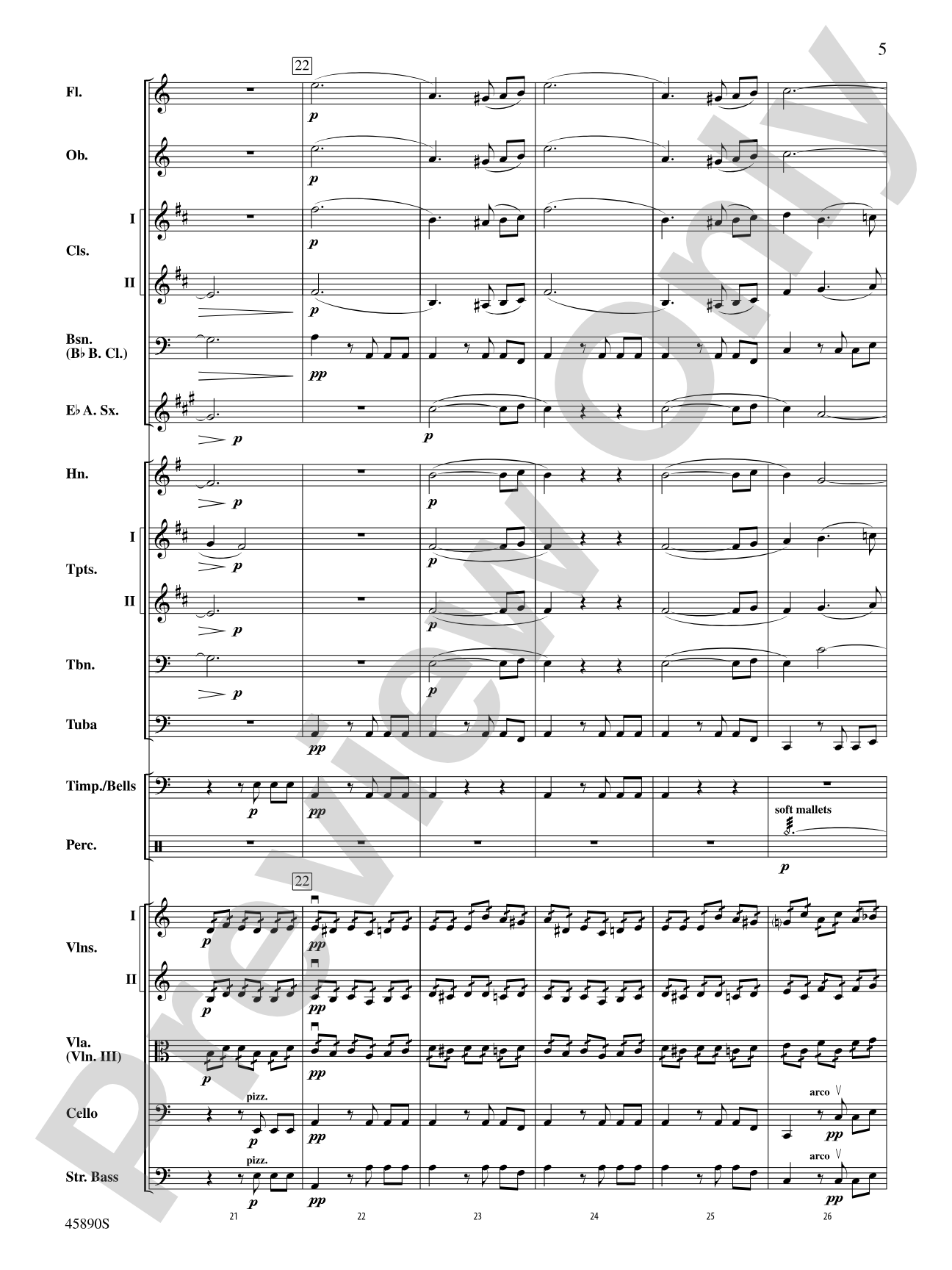 Symphony No. 8, Mvt. 1: Score