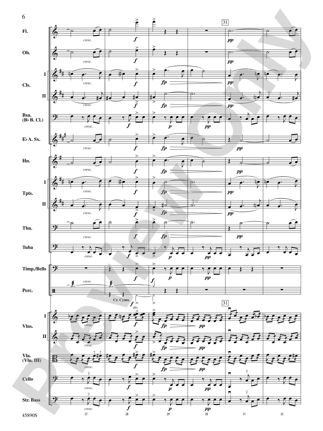 Symphony No. 8, Mvt. 1: Score