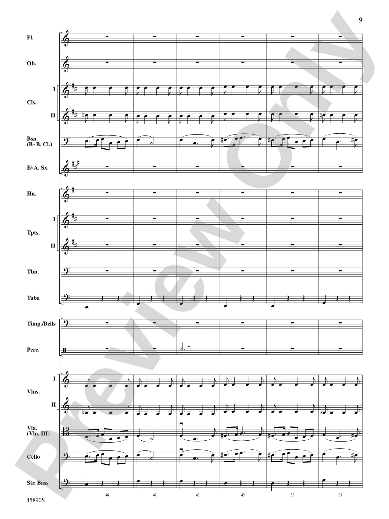 Symphony No. 8, Mvt. 1: Score