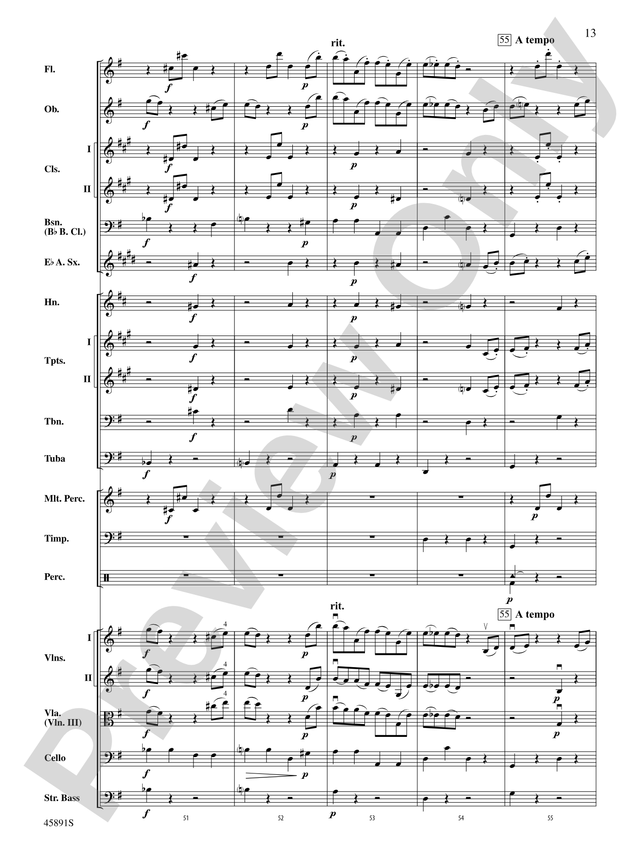 Dance of the Hours: Full Orchestra Conductor Score & Parts