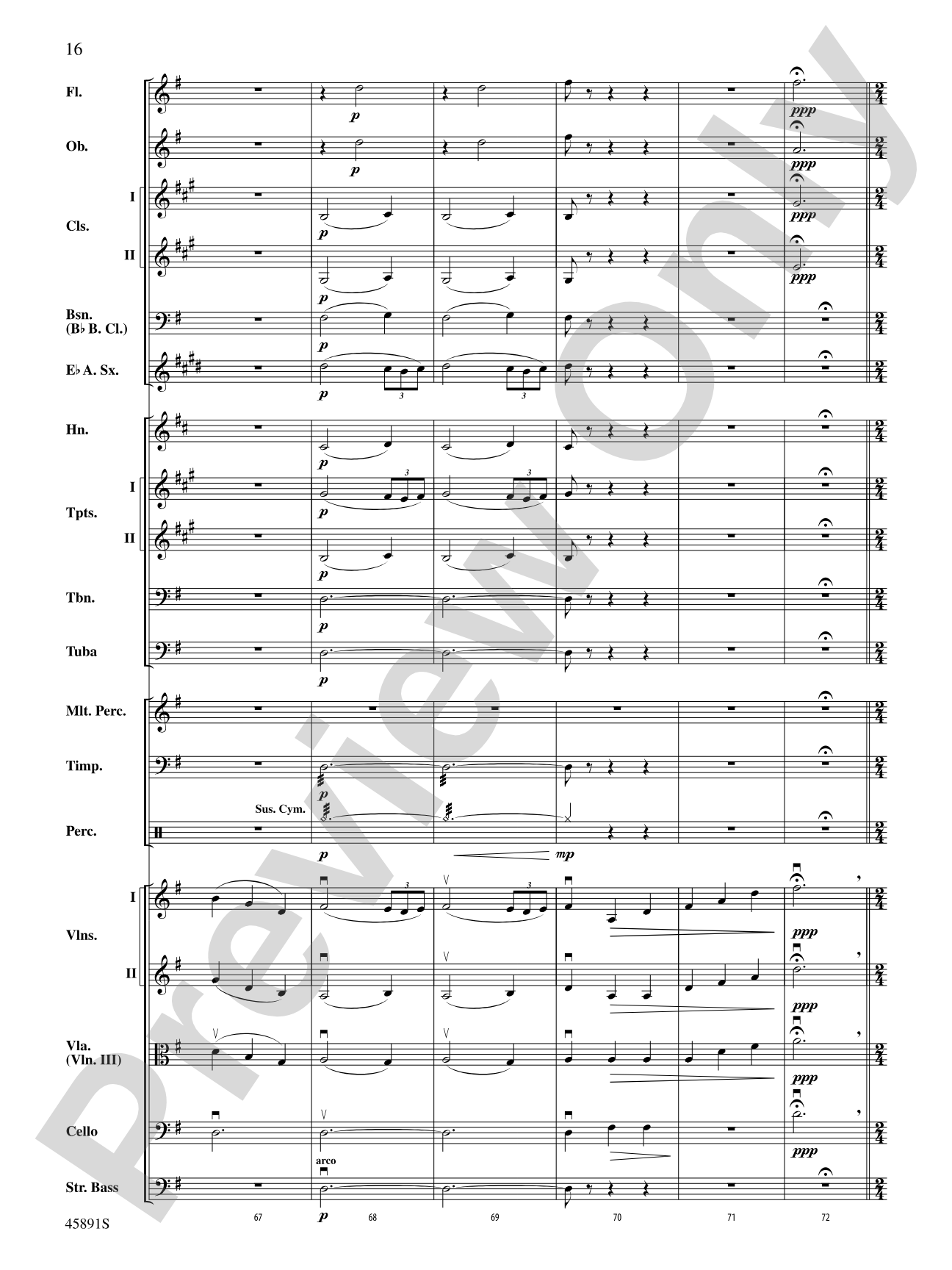 Dance of the Hours: Full Orchestra Conductor Score & Parts
