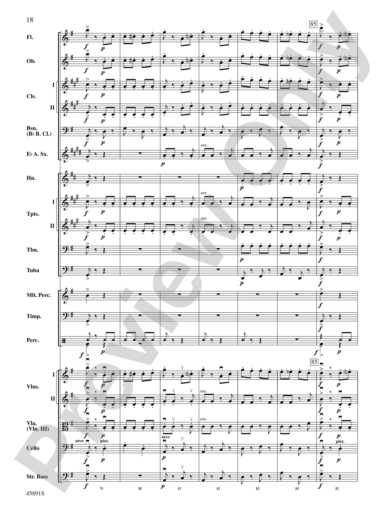 Dance of the Hours: Full Orchestra Conductor Score & Parts