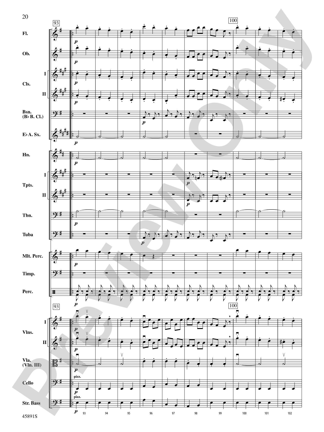 Dance of the Hours: Full Orchestra Conductor Score & Parts