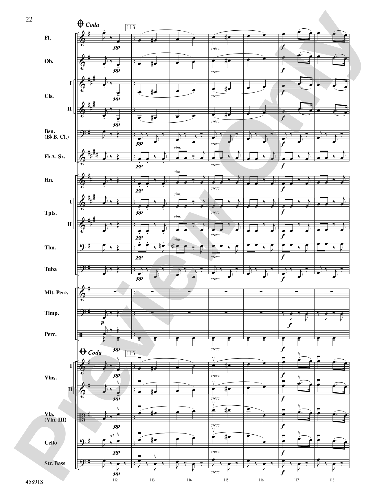 Dance of the Hours: Full Orchestra Conductor Score & Parts