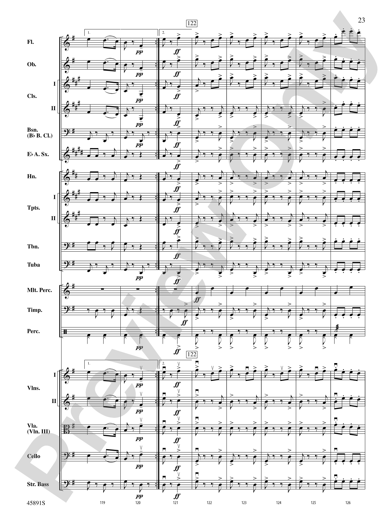 Dance of the Hours: Full Orchestra Conductor Score & Parts